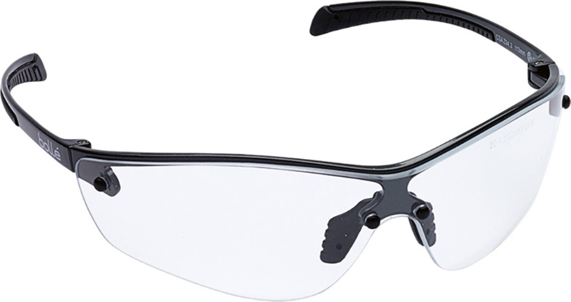 Leichte Bollé Silium+ Schutzbrille mit kratzfester PLATINUM-Beschichtung