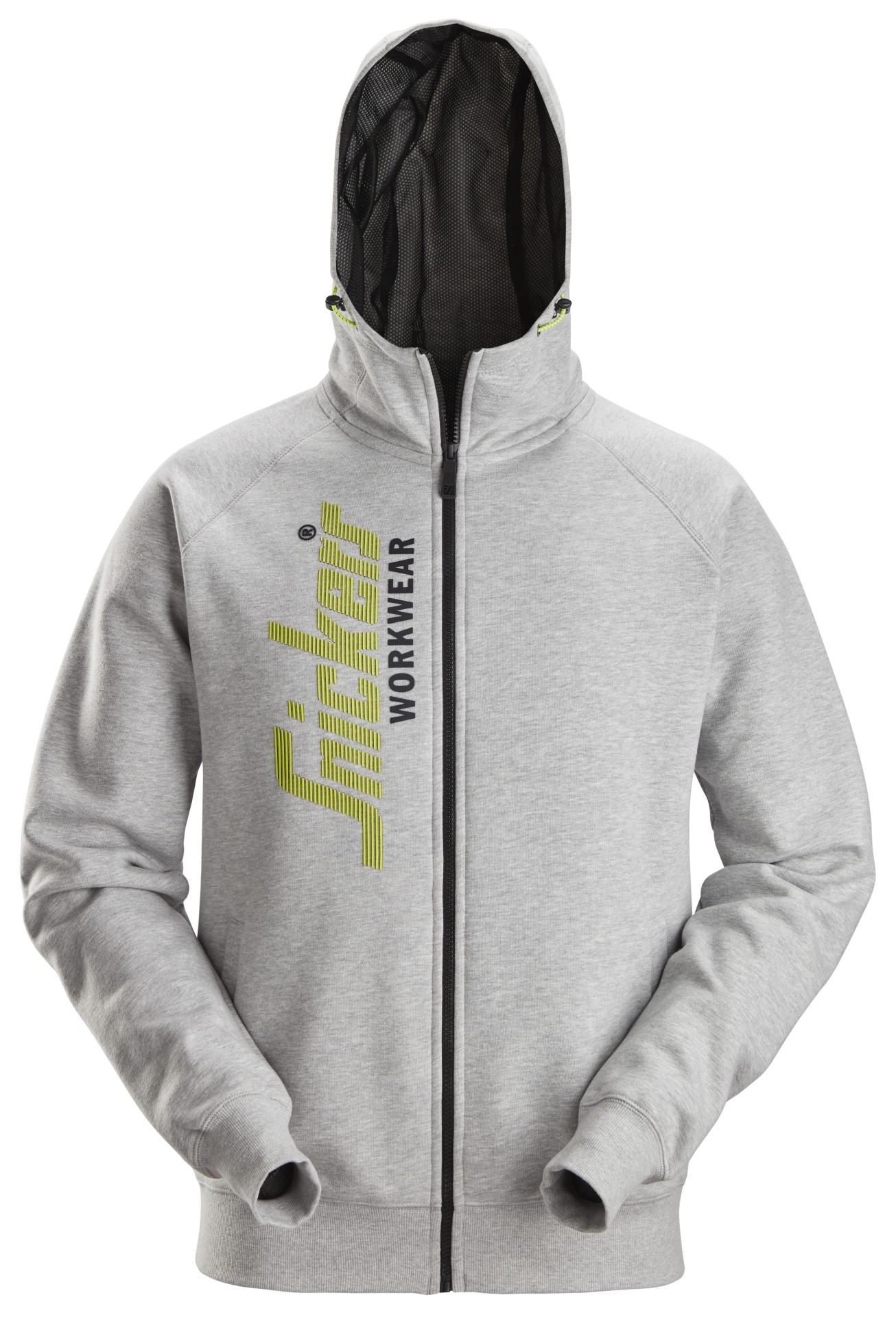 Kapuzenjacke mit durchgehendem Reißverschluss und Logo
