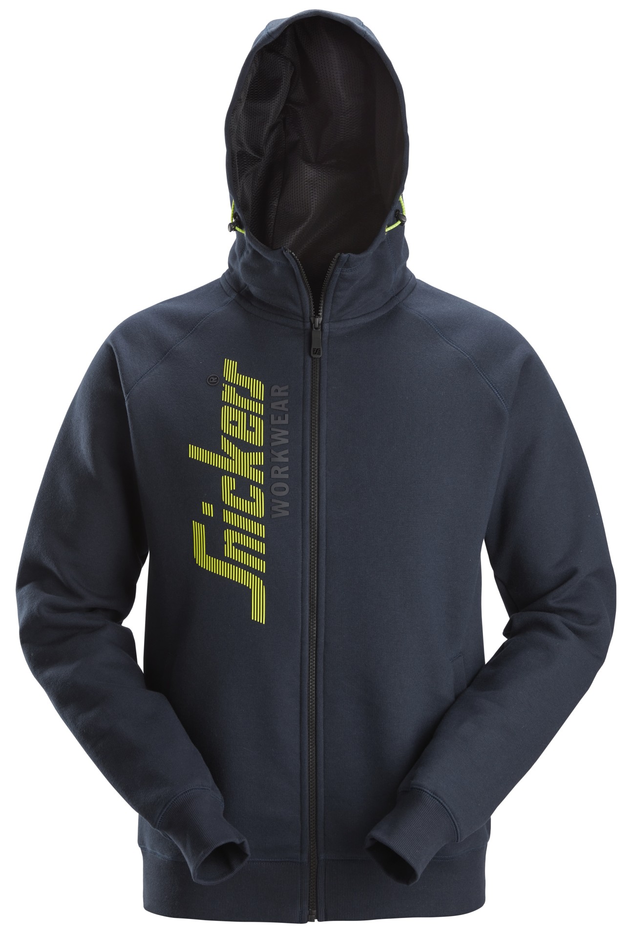 Kapuzenjacke mit durchgehendem Reißverschluss und Logo