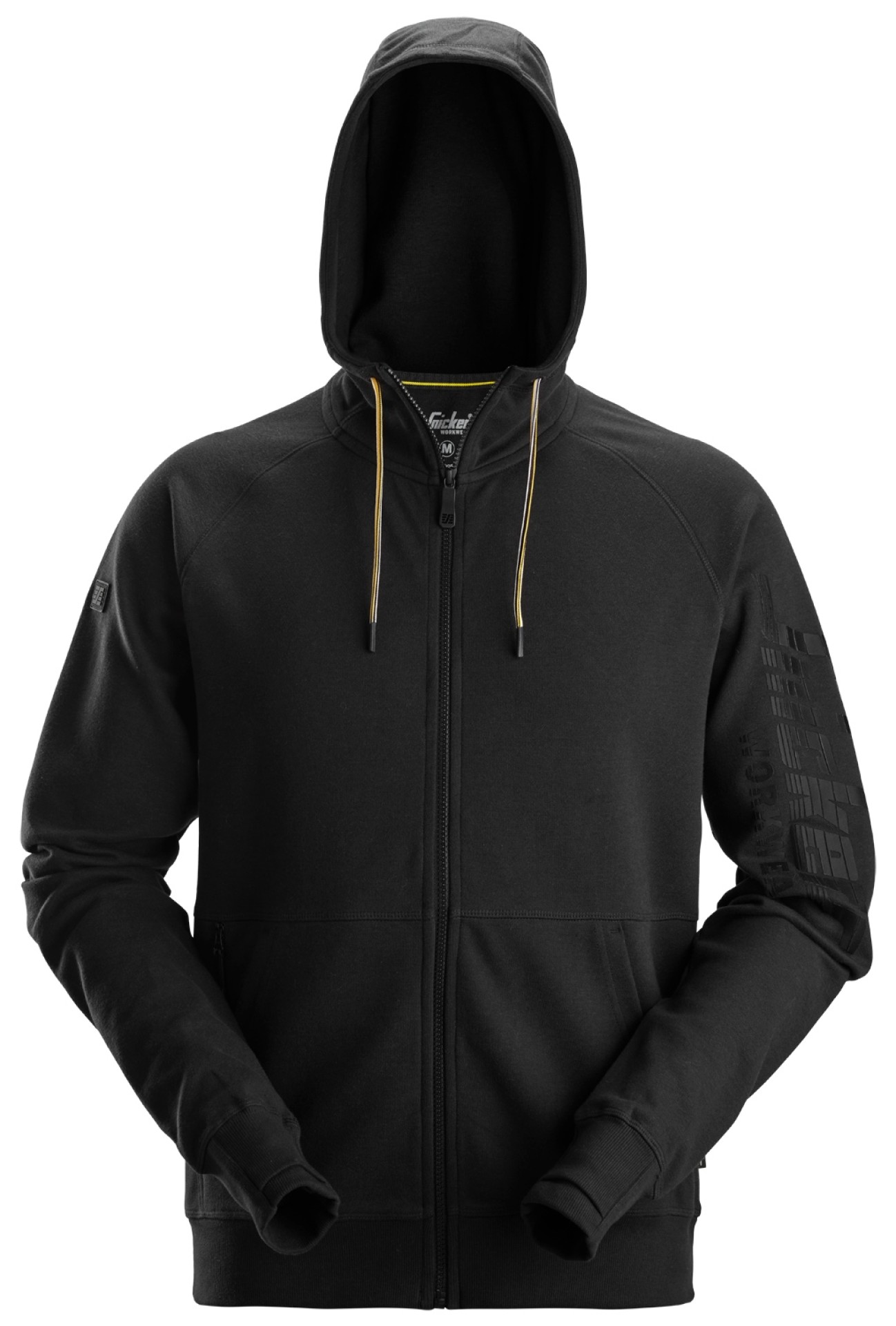 Kapuzenjacke mit durchgehendem Reißverschluss und Logo
