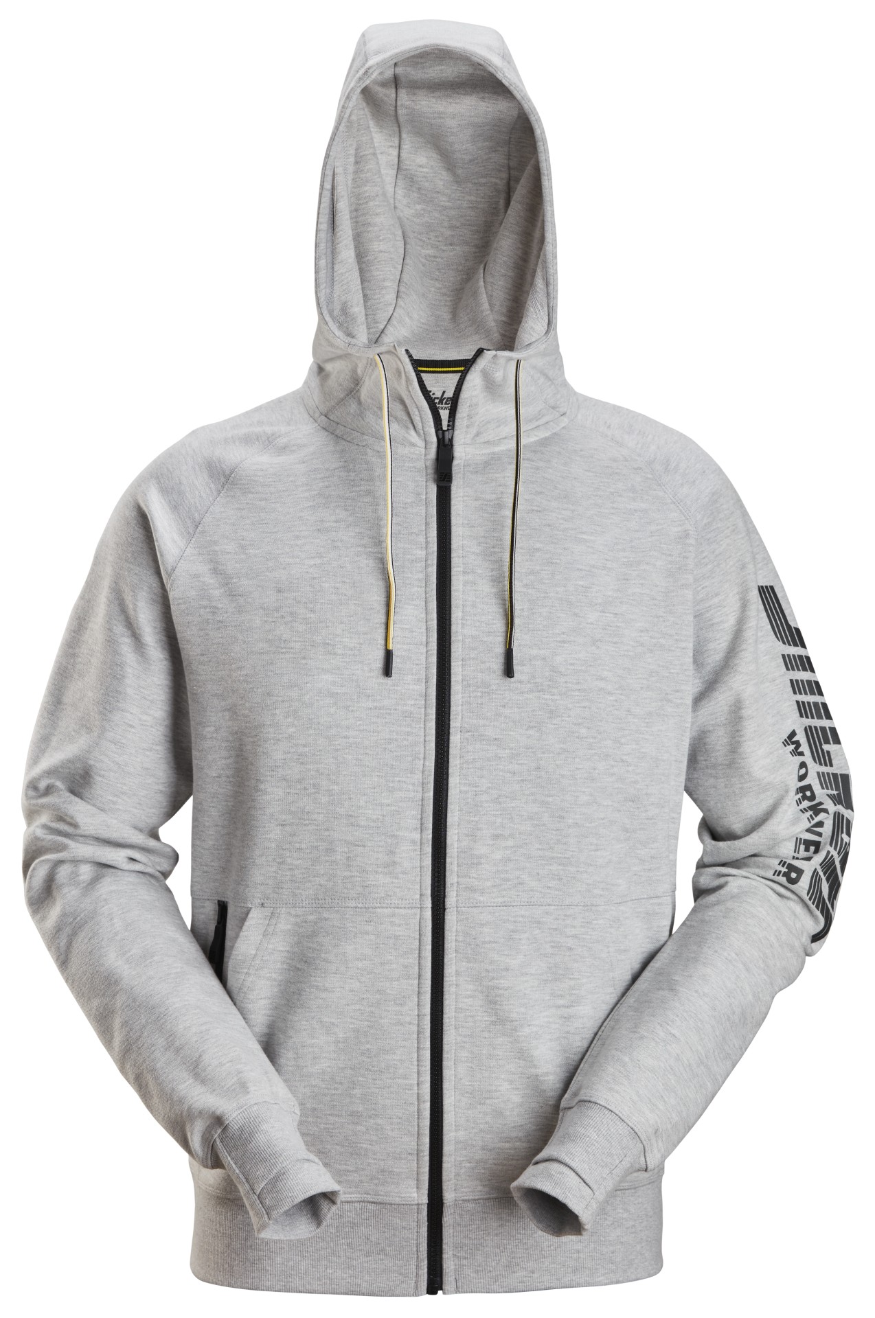 Kapuzenjacke mit durchgehendem Reißverschluss und Logo