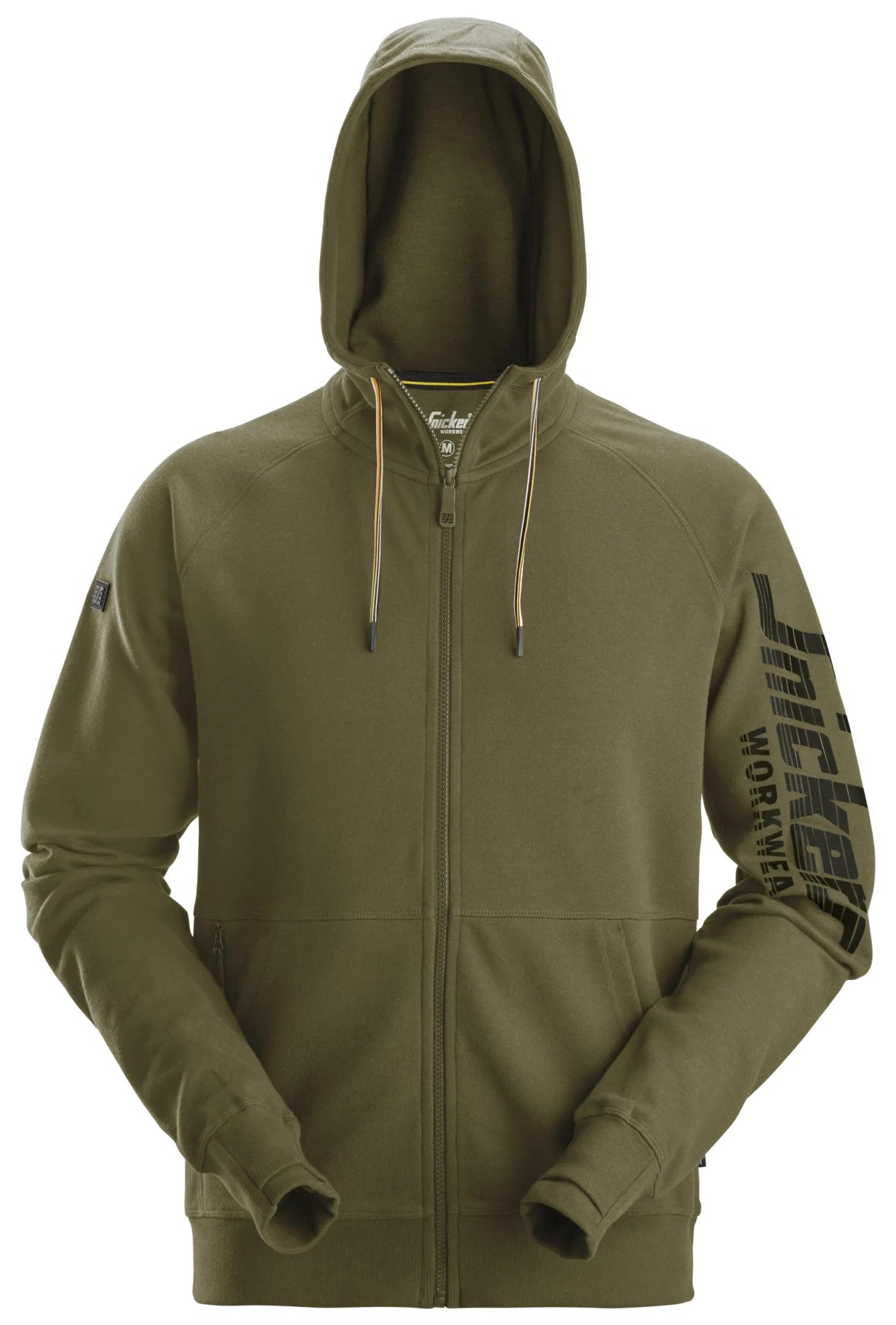 Kapuzenjacke mit durchgehendem Reißverschluss und Logo