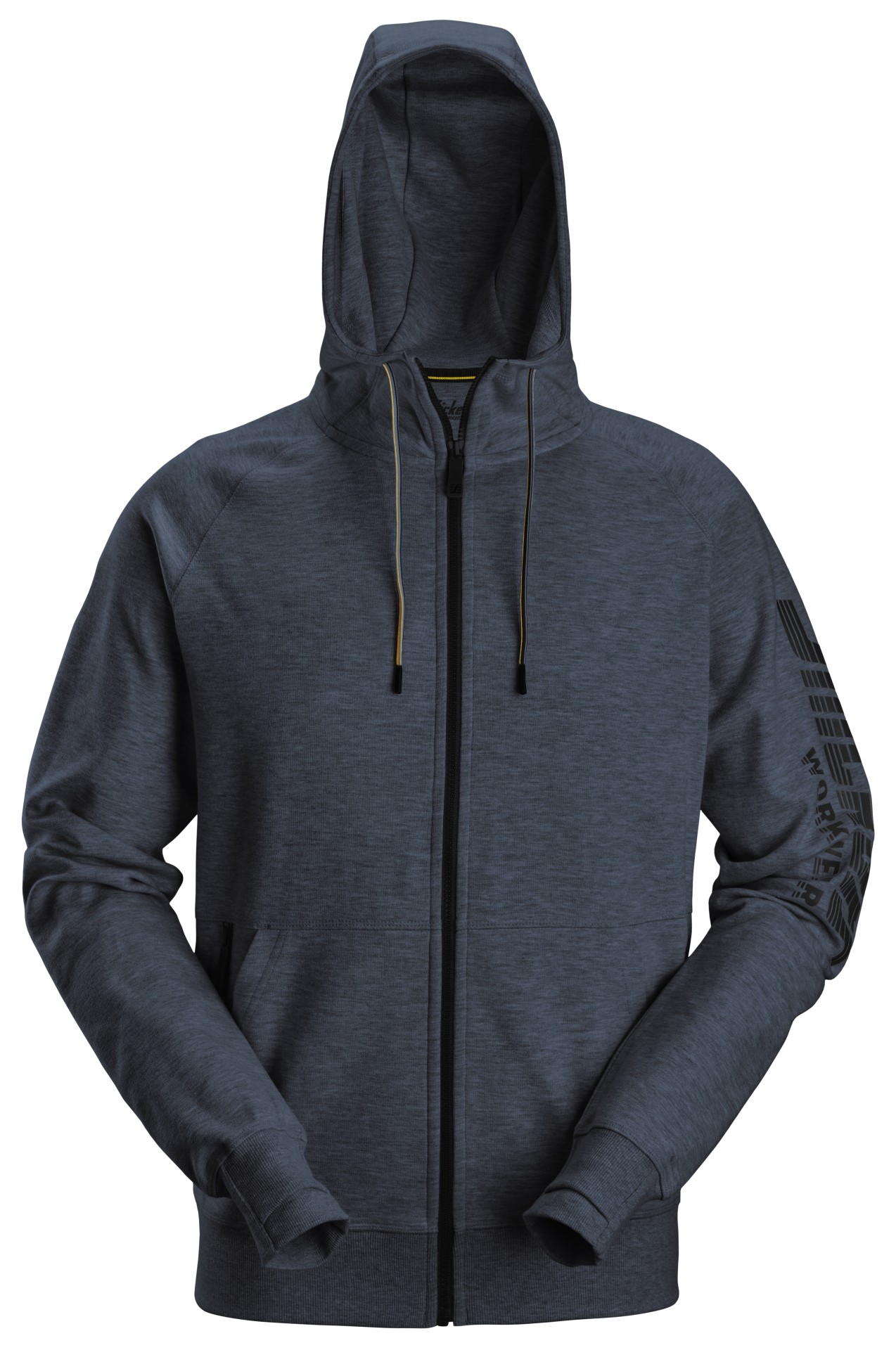 Kapuzenjacke mit durchgehendem Reißverschluss und Logo