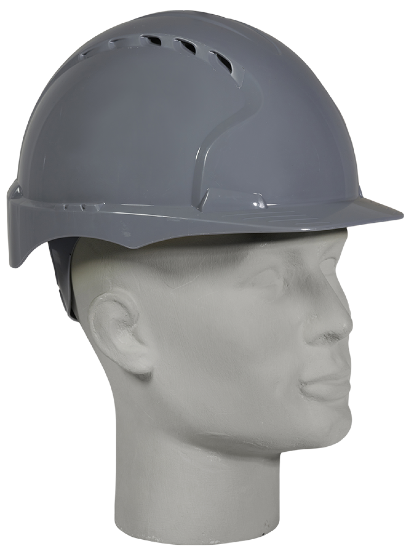 JSP Schutzhelm EVO 3, grauer HDPE Helm mit Drehverschluss