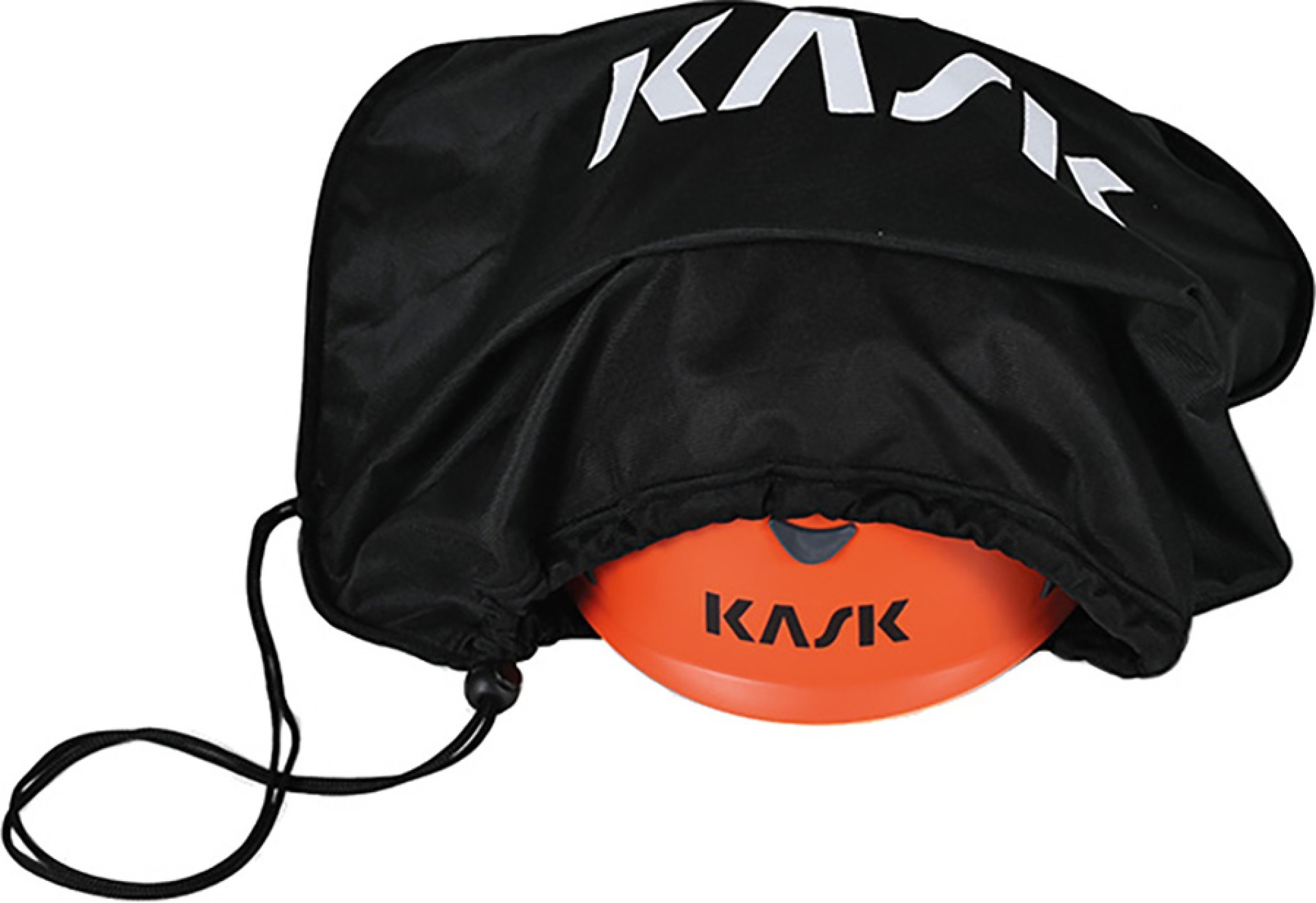 KASK Helmbeutel mit Kordelzug in Schwarz, praktischer Schutz