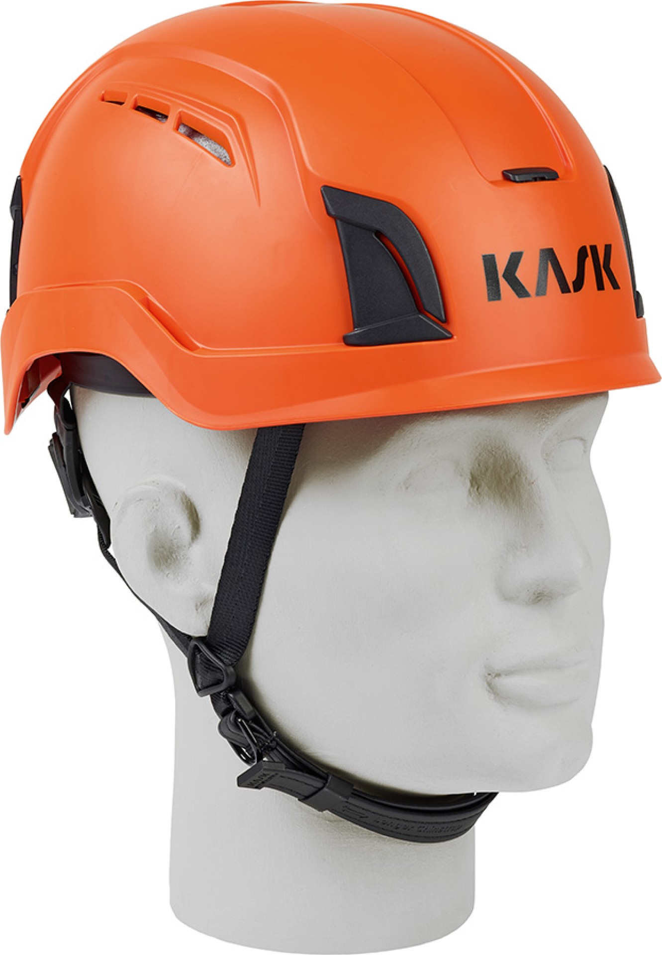 KASK Zenith X Air LC Bauhelm Orange mit 4-Punkt Kinnriemen