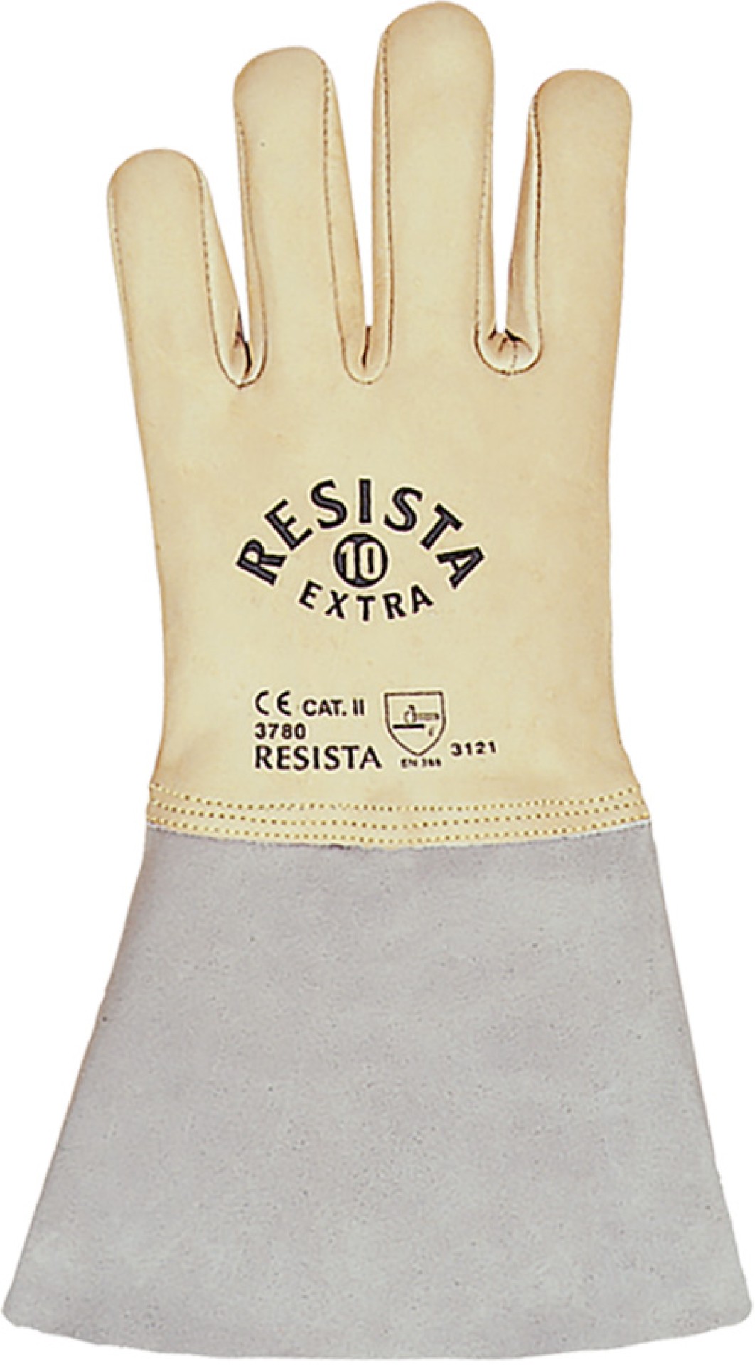 RESISTA Schweisshandschuhe aus weichem Rindnarbenleder, hitzebeständig, 35 cm