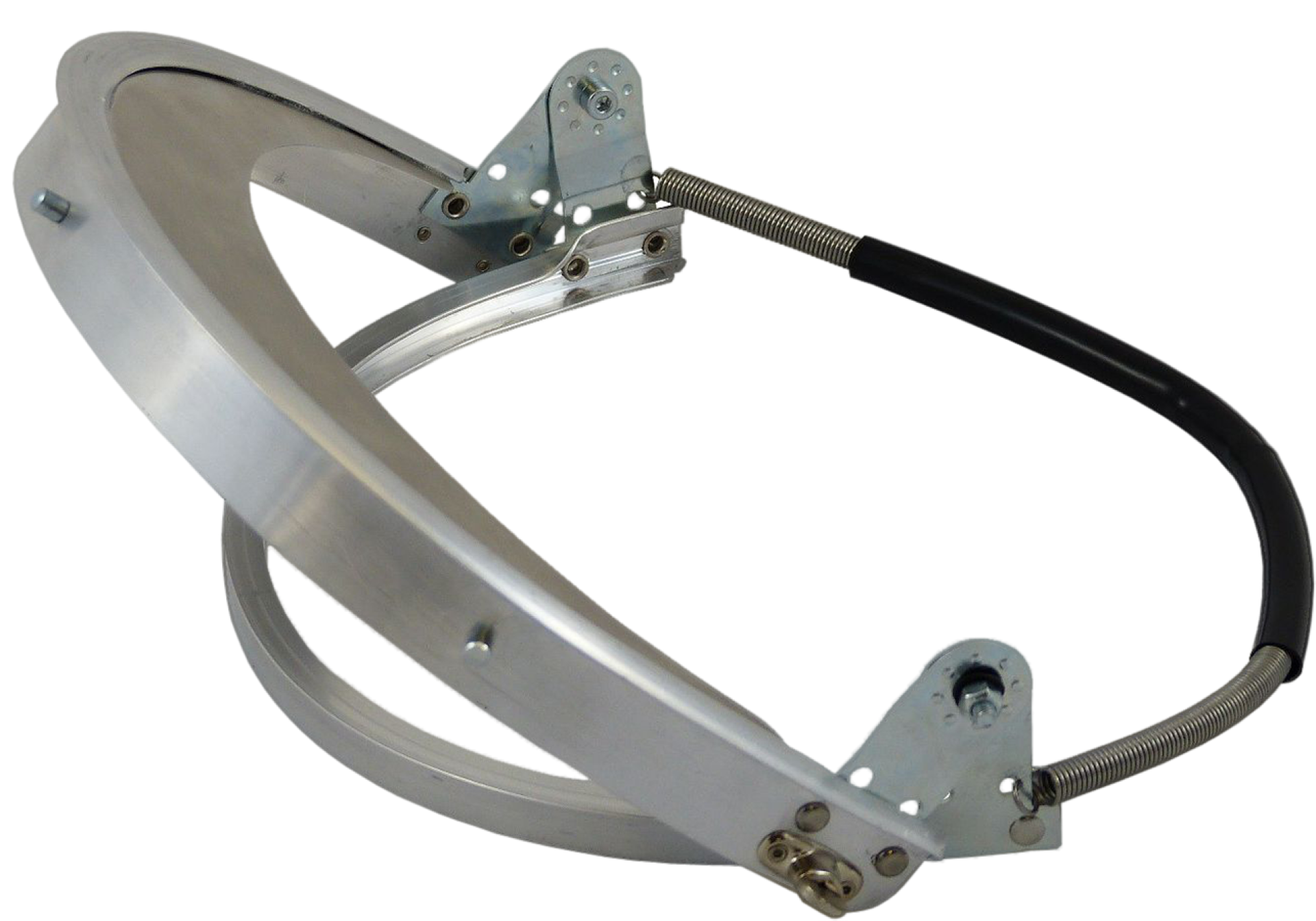 Aluminium Helmhalterung mit Federzug für 3M Helme