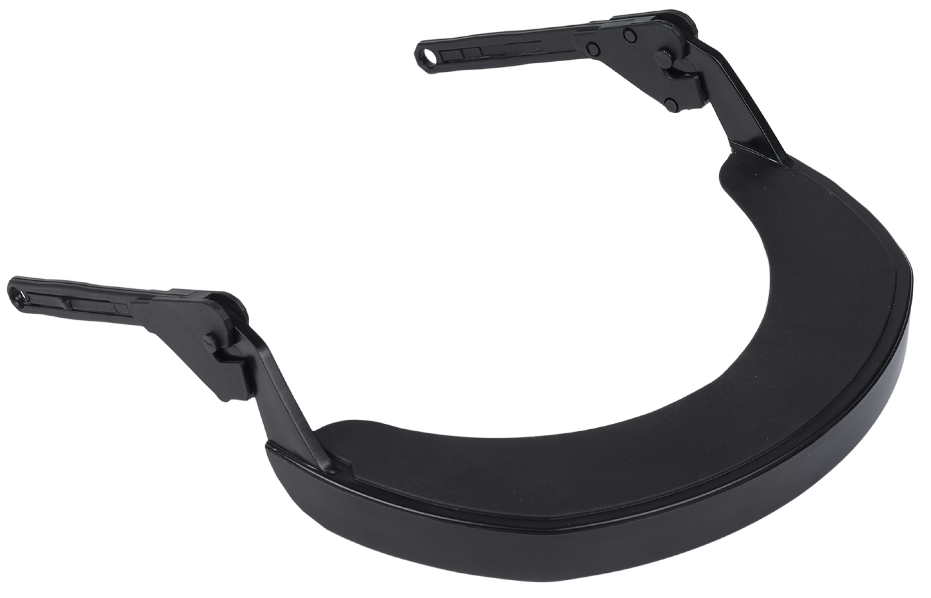 Leichte HELLBERG Helm-Gesichtsschutzhalterung, schwarz, klappbar