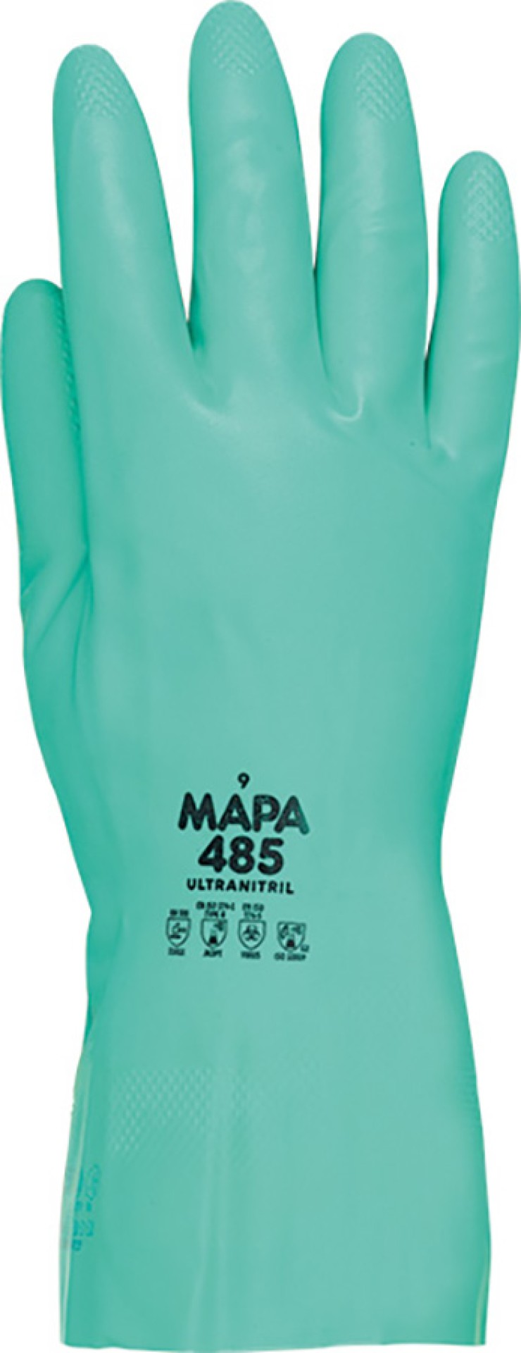 MAPA ULTRANITRIL 485 Nitril-Schutzhandschuhe grün, chloriert, 31 cm