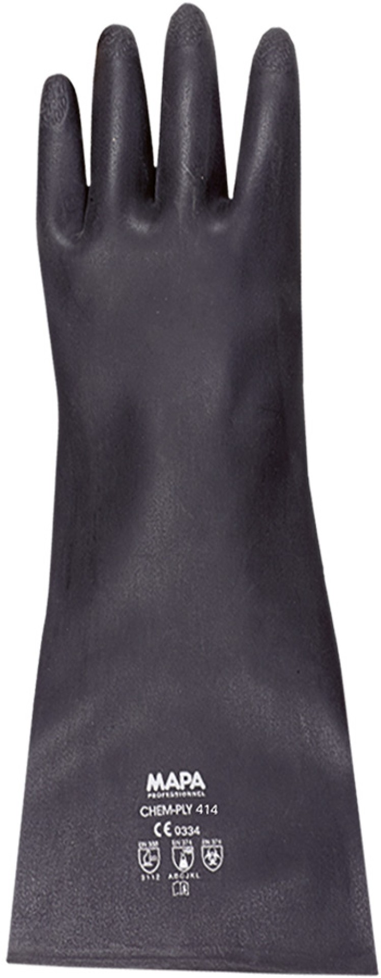 MAPA Chemiehandschuhe Ultranéo Neopren Schwarz, 35cm Schutz