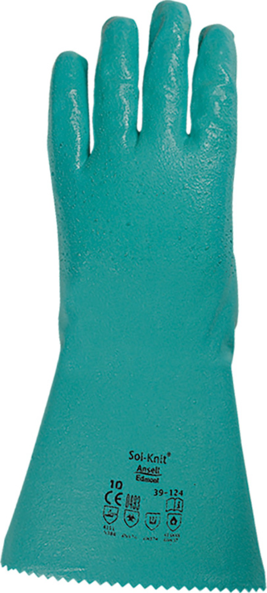 Ansell Alphatec Chemie-Schutzhandschuhe grün, Nitrilbeschichtet
