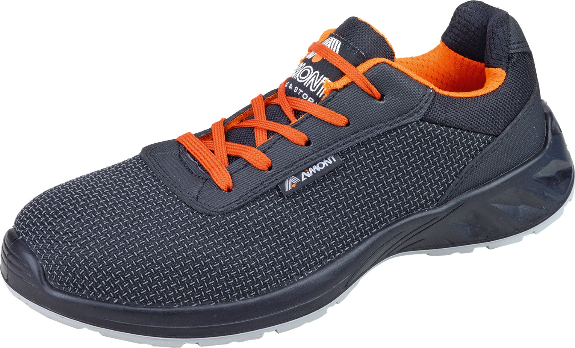 AIMONT metallfreier HAVOC S3S Sicherheitshalbschuh schwarz/grau