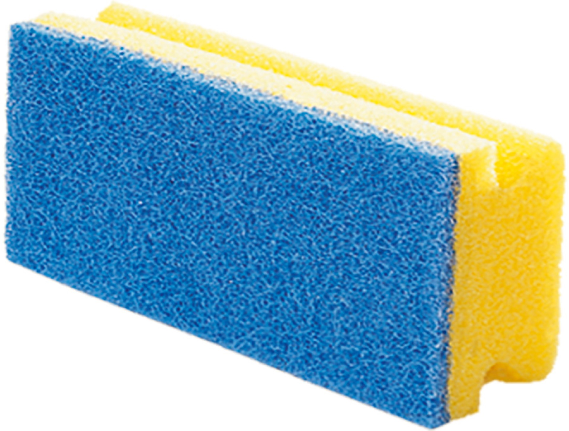 Vileda Reinigungsschwamm Soft, feinporig, gelb-blau, 70x150x45 mm