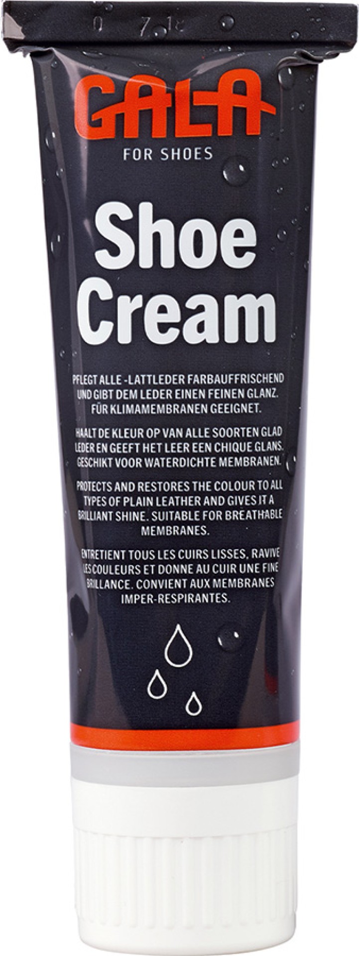 GALA farblose Schuhcreme mit Schwamm, 75 ml Tube