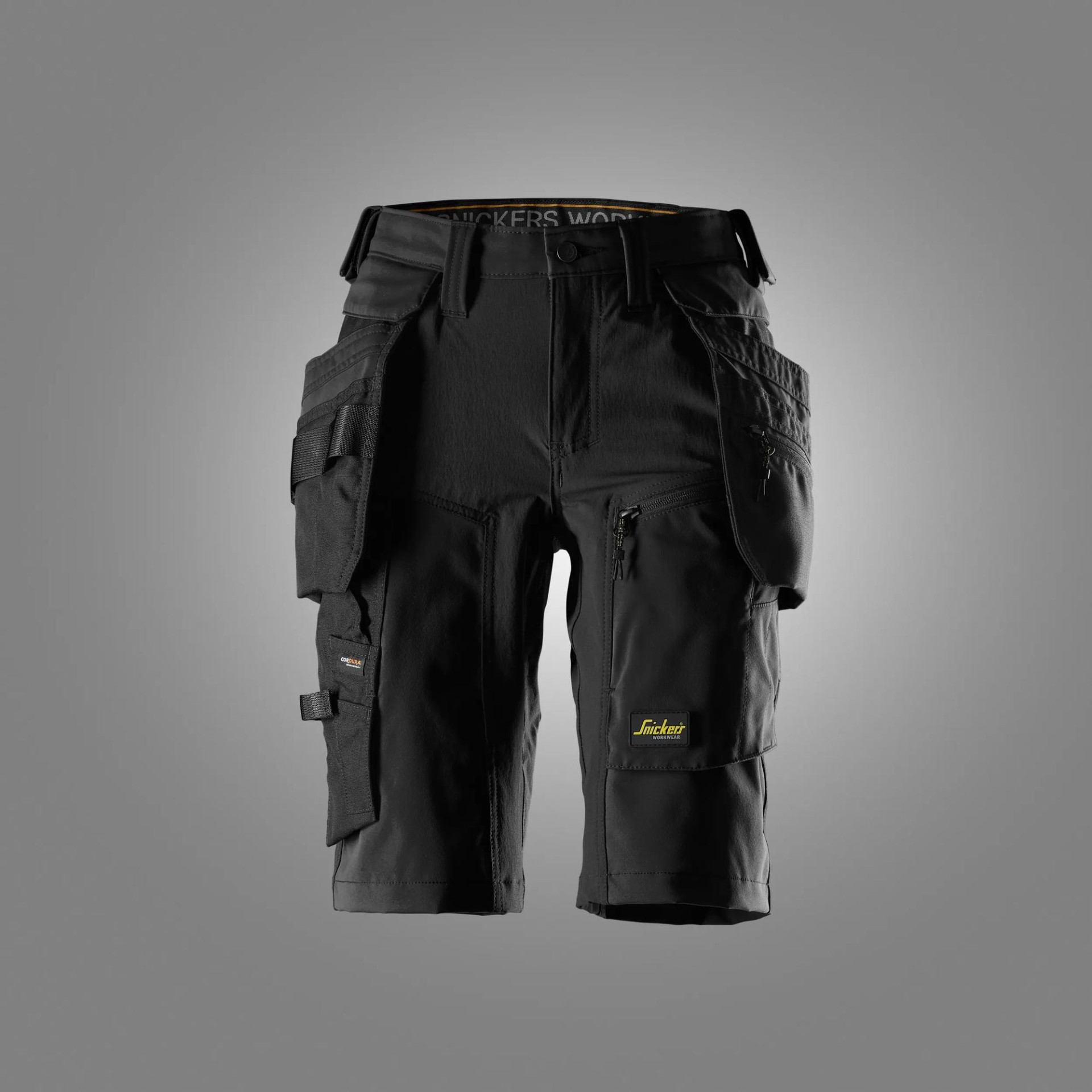 AllroundWork, Damen-Stretch-Shorts mit abnehmbaren Holstertaschen