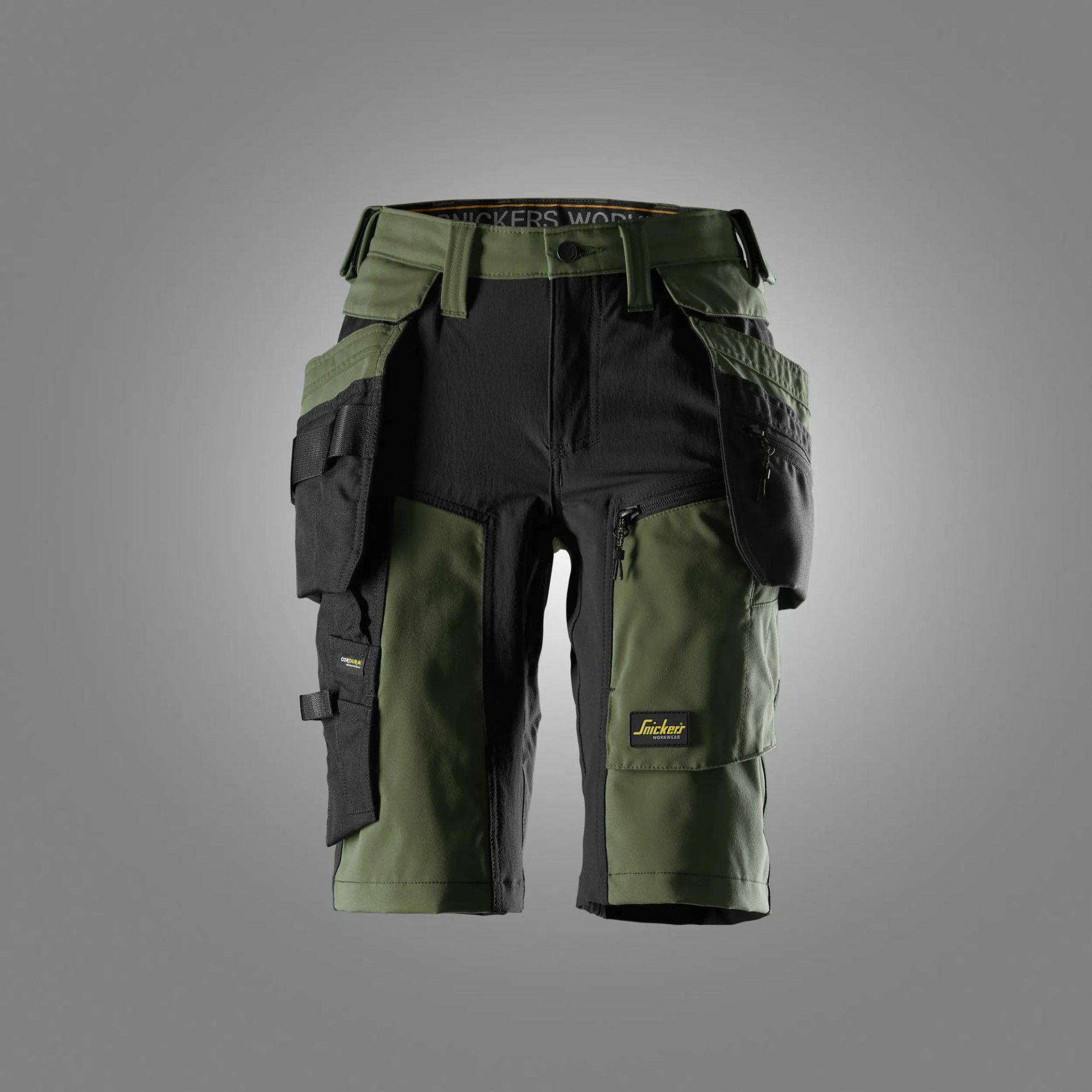 AllroundWork, Damen-Stretch-Shorts mit abnehmbaren Holstertaschen