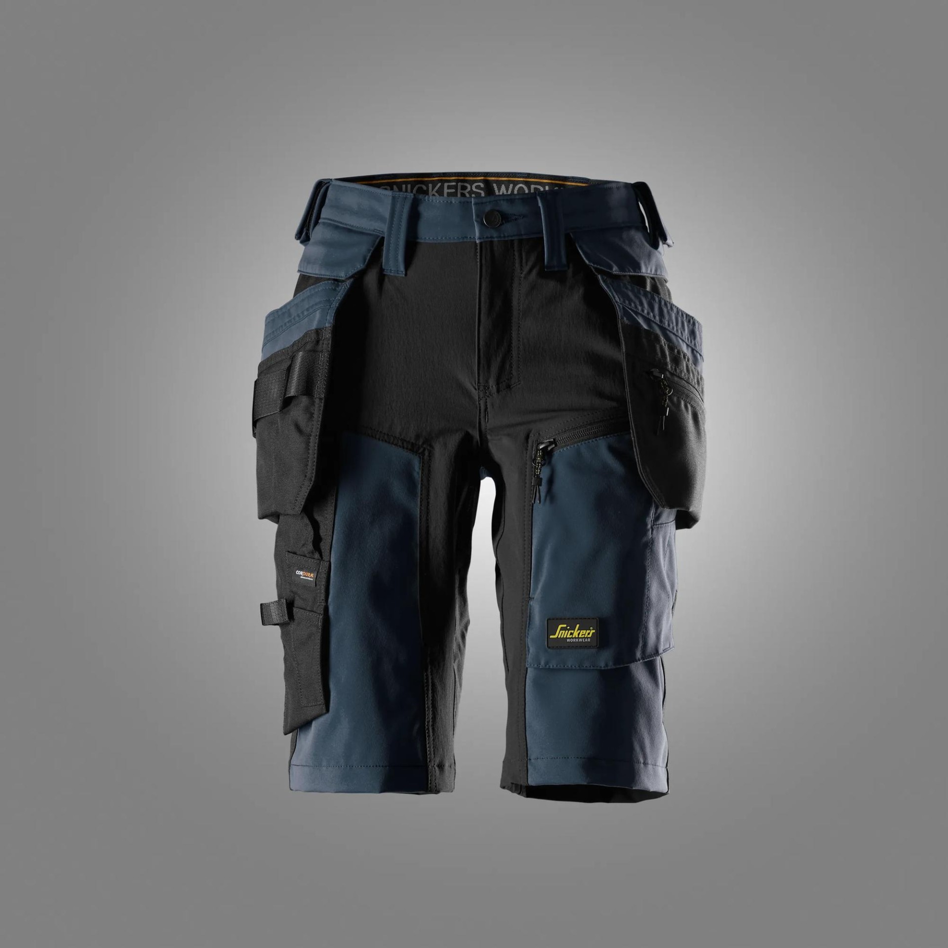 AllroundWork, Damen-Stretch-Shorts mit abnehmbaren Holstertaschen