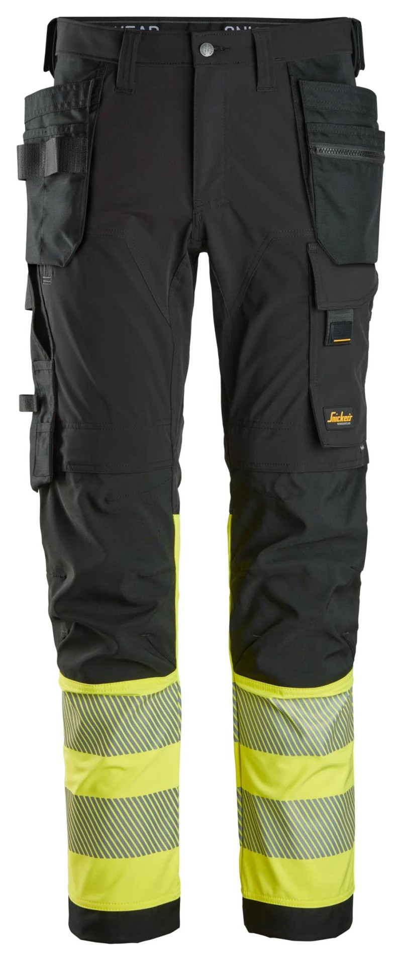 High-Vis, 4-Wege-Stretch-Hose mit Holstertaschen, Warnschutzklasse 1