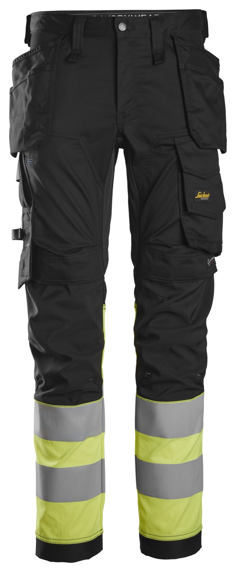 High-Vis, Stretchhose mit Holstertaschen, Warnschutzklasse 1