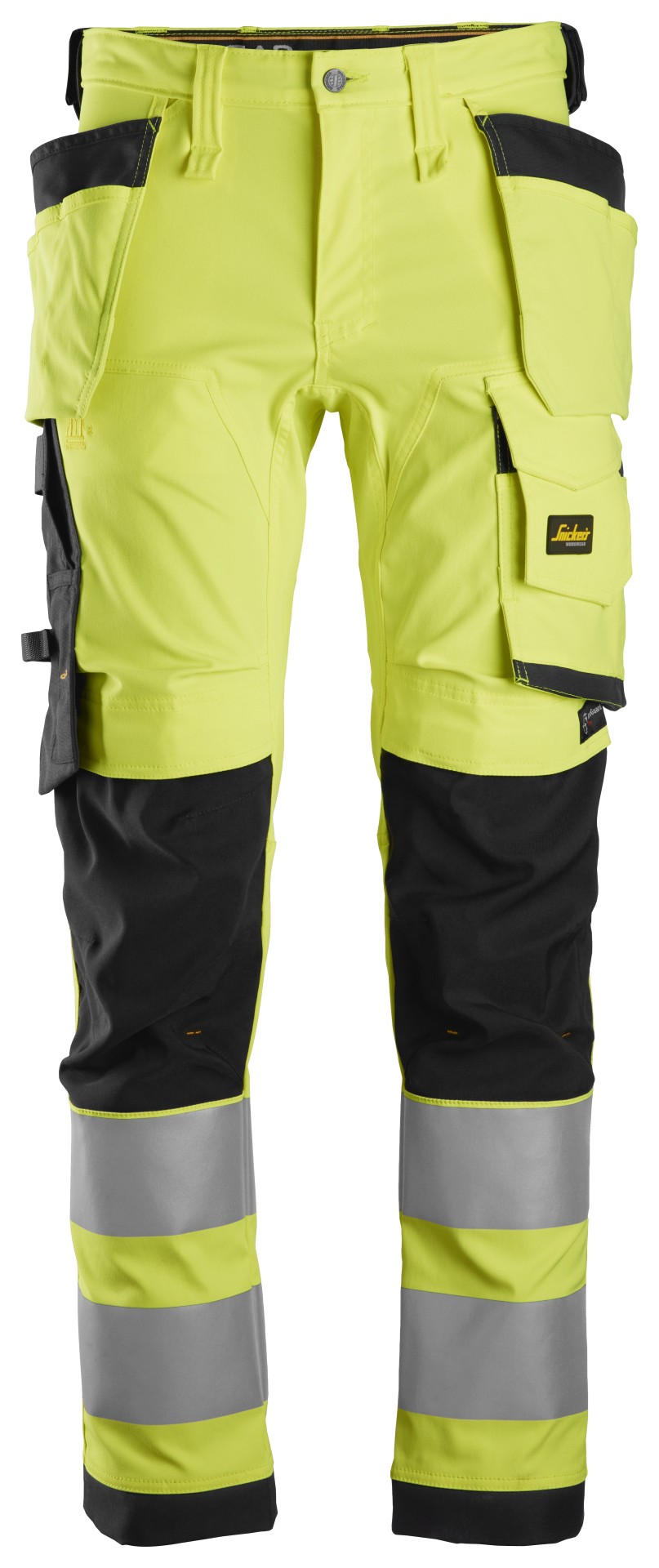 High-Vis, Warnschutz-Stretchhose (High-Vis Kl. 2) mit Holstertaschen