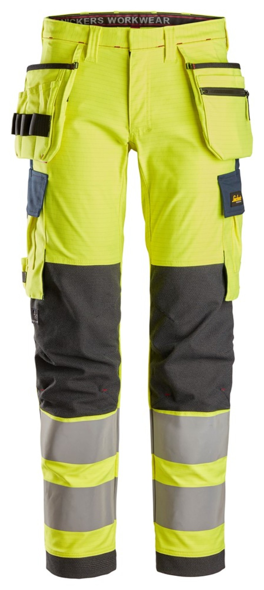 ProtecWork, Stretch-Arbeitshose, Holstertaschen, Warnschutzklasse 2