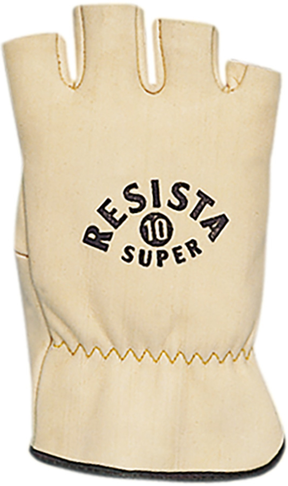 Beige Schutzhandschuhe RESISTA aus kernigem Narbenleder