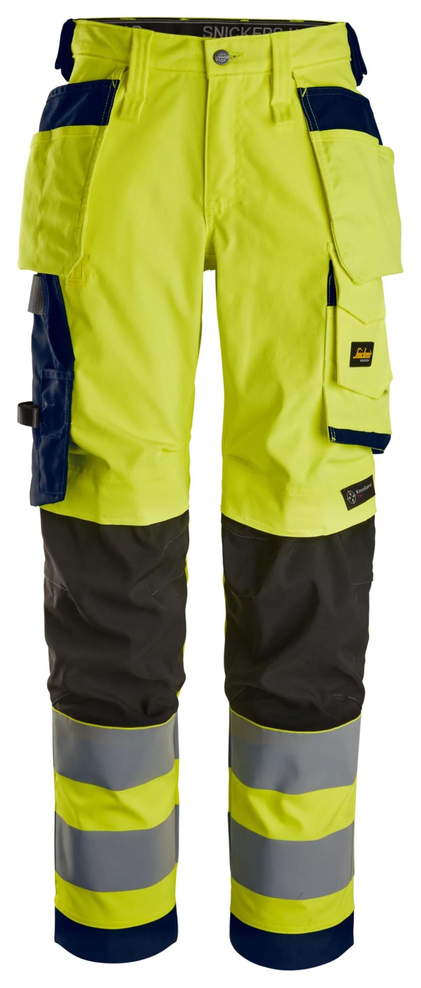 High-Vis, Damenstretchhose mit Holstertaschen, Warnschutzklasse 2