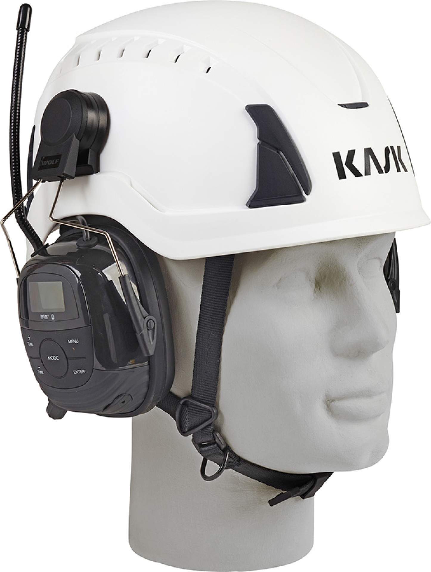 Bluetooth Helmgehörschutz WOLF PRO mit DAB+, FM und Mikrofon
