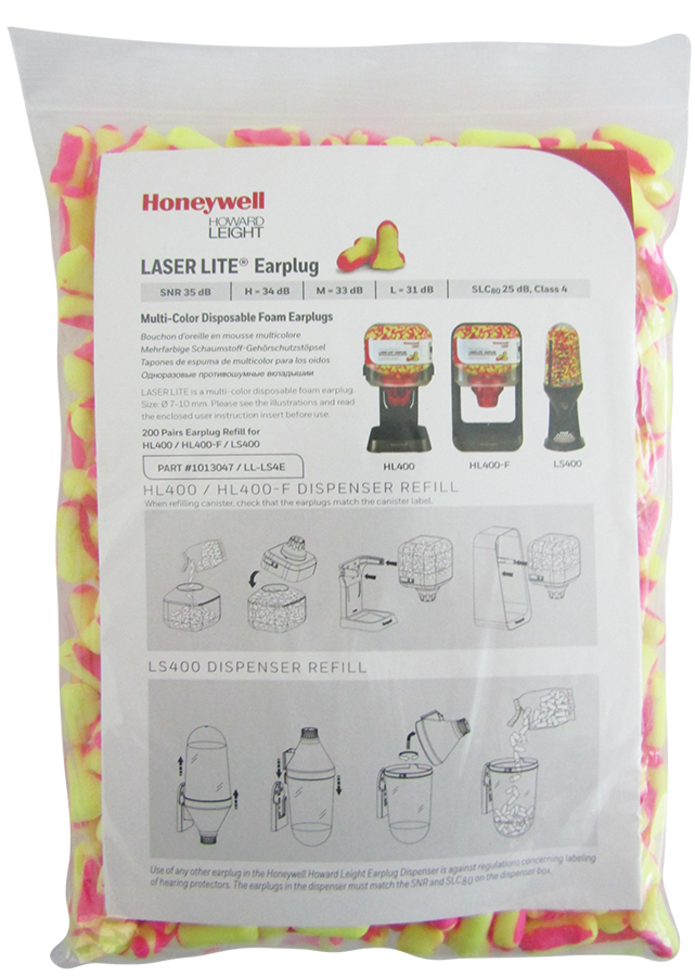 HONEYWELL HOWARD LEIGHT Nachfüllpack Gehörschutz T-Stöpsel 200 Paar