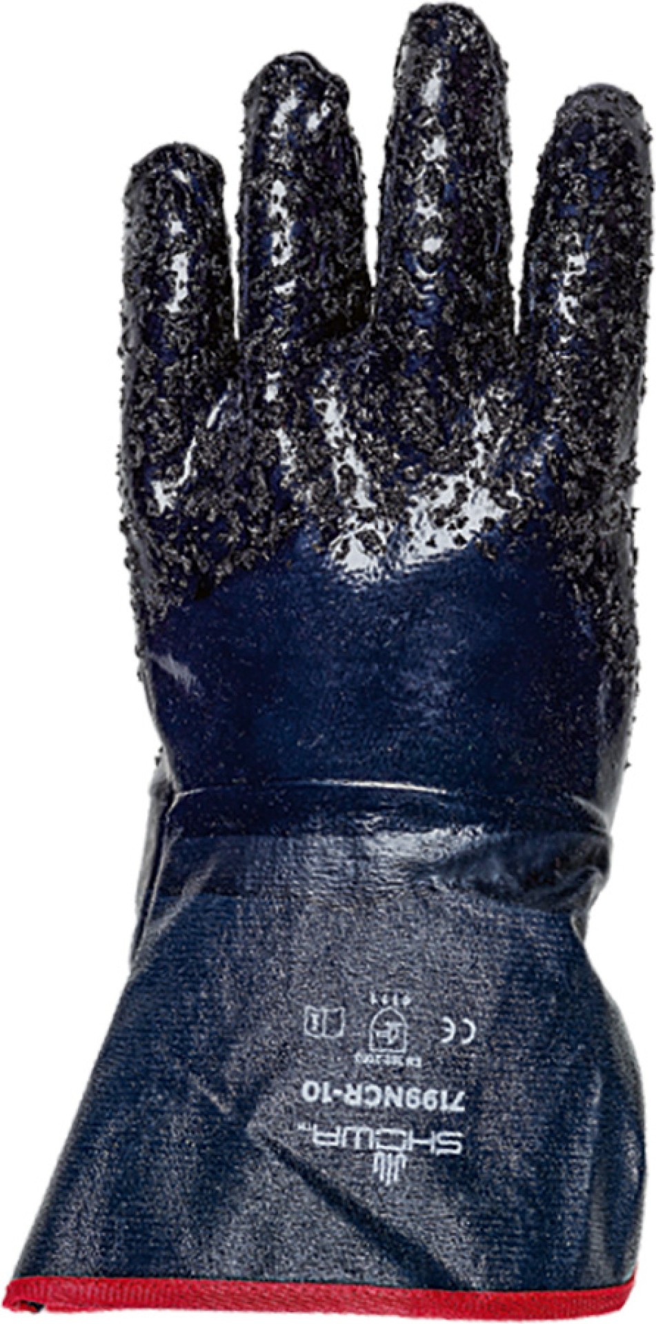 SHOWA Schutzhandschuhe 7199NCR, Nitrilbeschichtung, dunkelblau