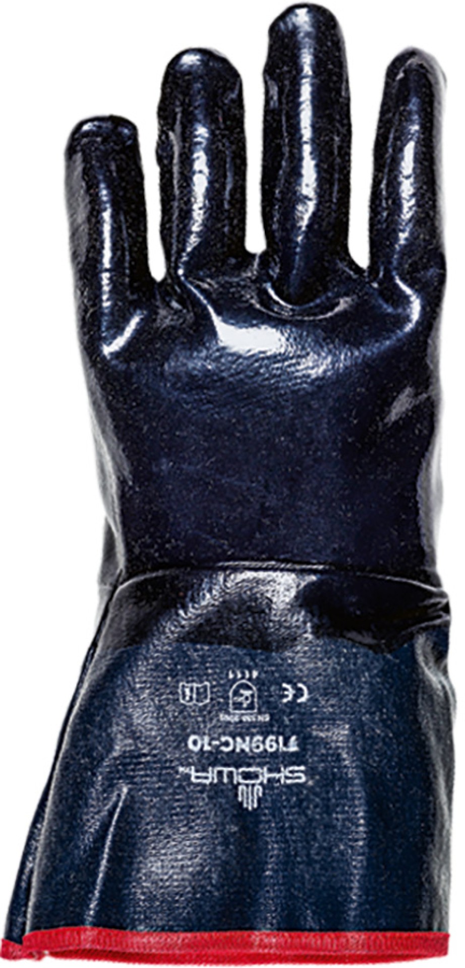 SHOWA Schutzhandschuhe 7199NC, dunkelblau, Baumwolltrikot, 30 cm