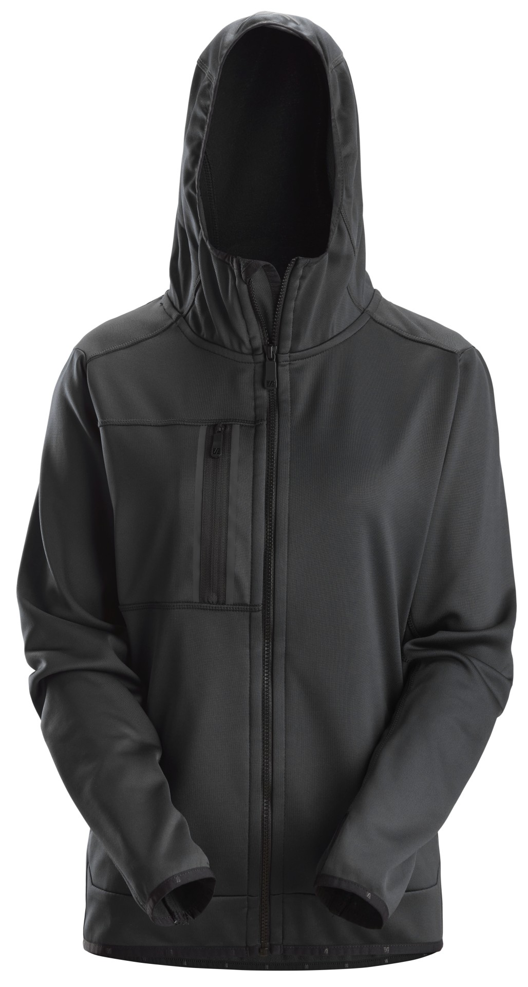 AllroundWork, Damen-Kapuzenjacke mit durchgehendem Reißverschluss