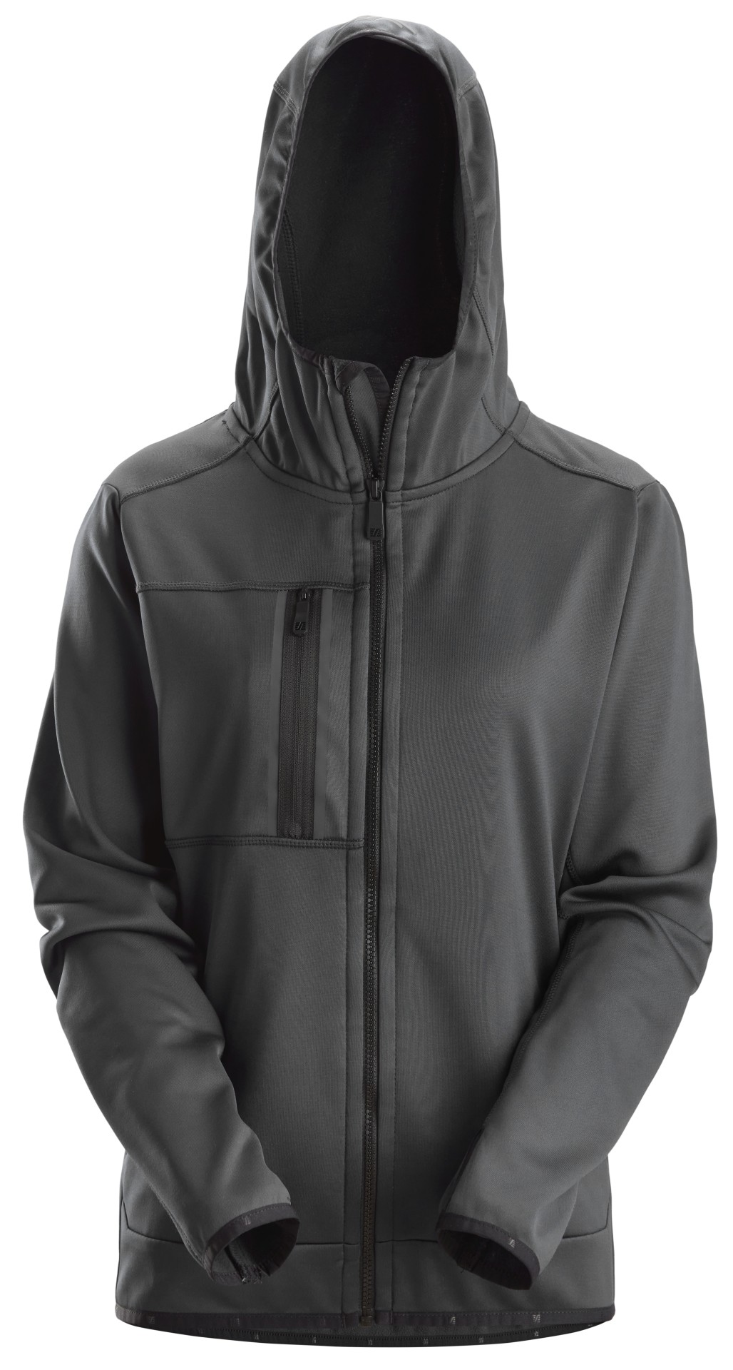 AllroundWork, Damen-Kapuzenjacke mit durchgehendem Reißverschluss
