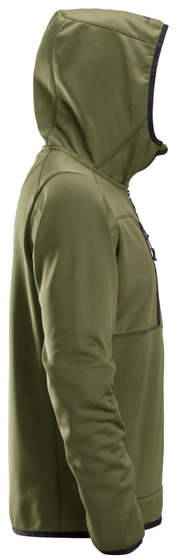 AllroundWork, Fleece-Kapuzenjacke mit durchgehendem Reißverschluss