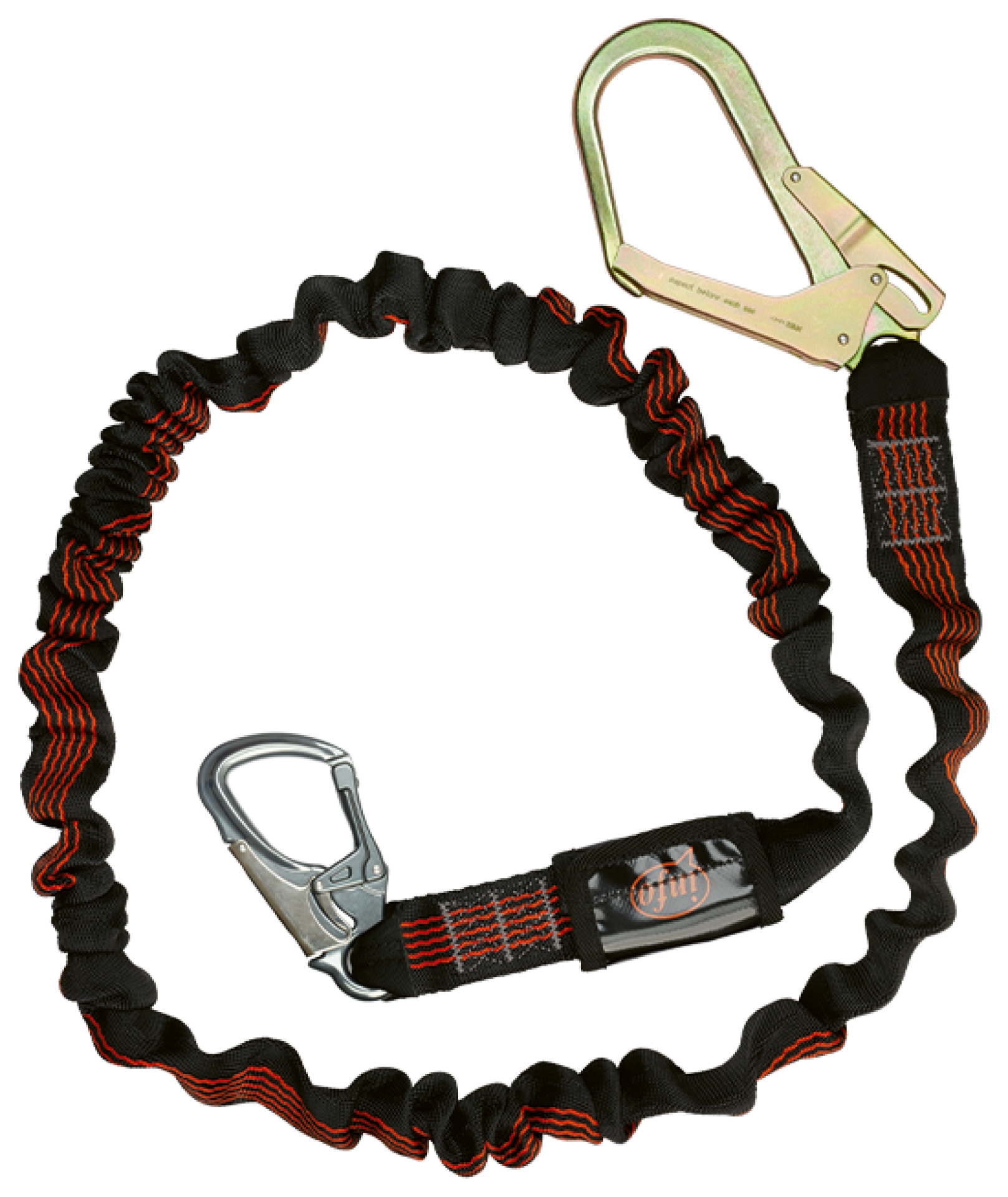 VERTIQUAL MAVERICK Falldämpferleine 2m mit Stahl- und Alu-Karabiner