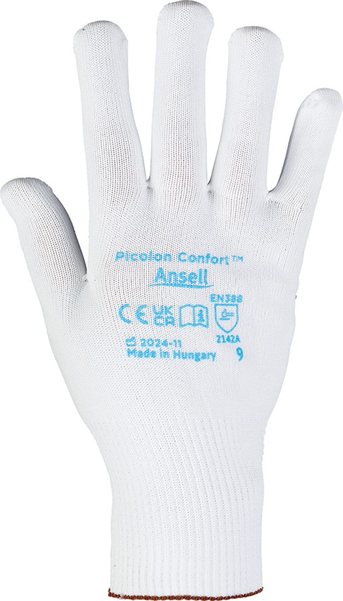 Ansell PICOLON CONFORT Schutzhandschuhe mit PVC-Noppen, weiss