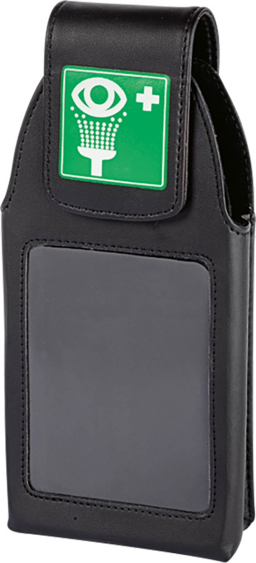 Kunstleder Holster mit Clip für Tobin-Pocket Augenspülflasche
