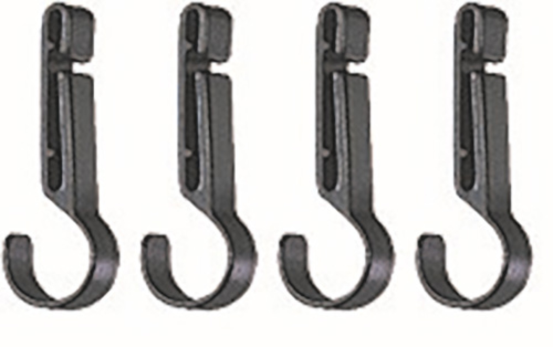 Petzl Kunststoff Helmklammern 4er Set für Helme