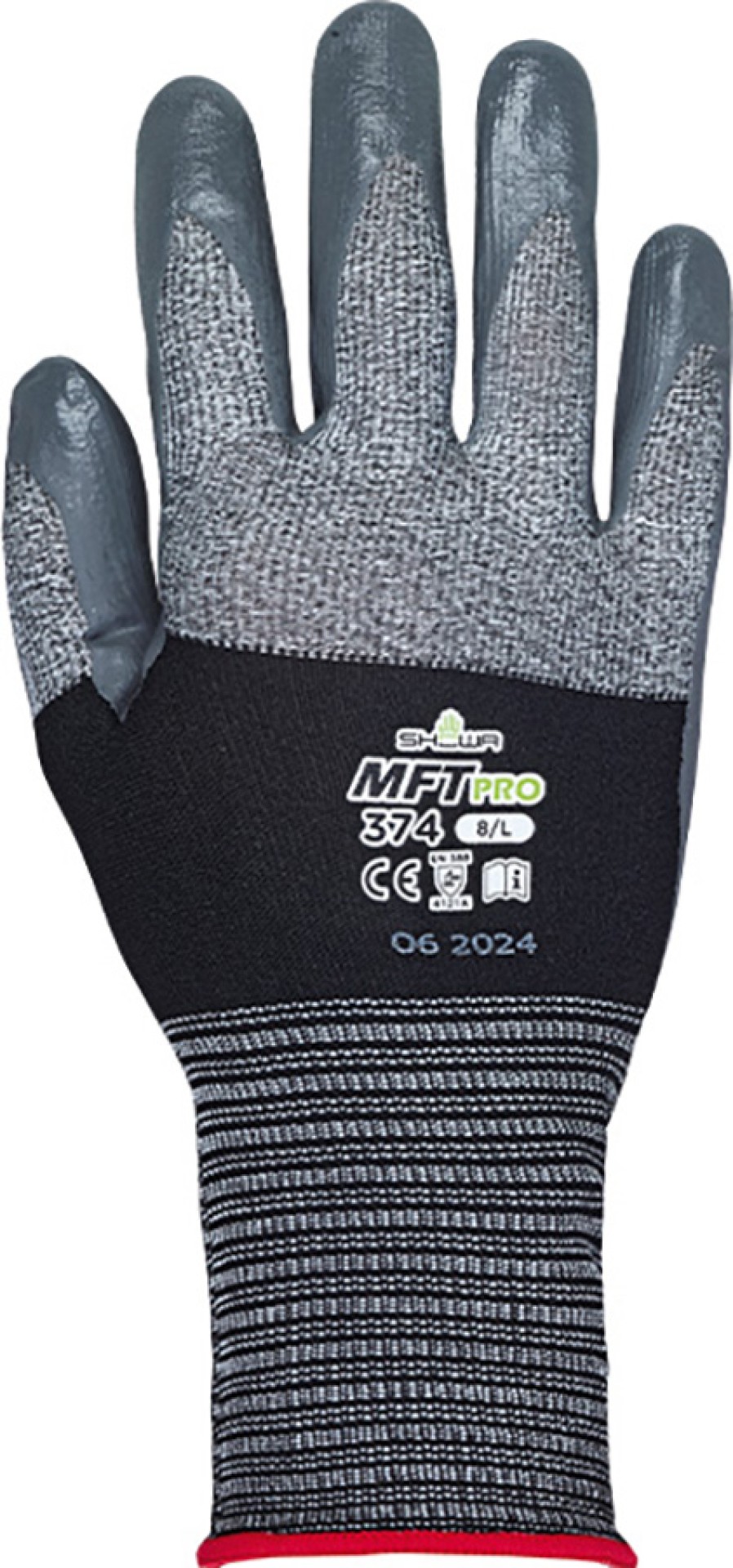SHOWA MFT PRO 374 Schutzhandschuhe grau Nitrilbeschichtung
