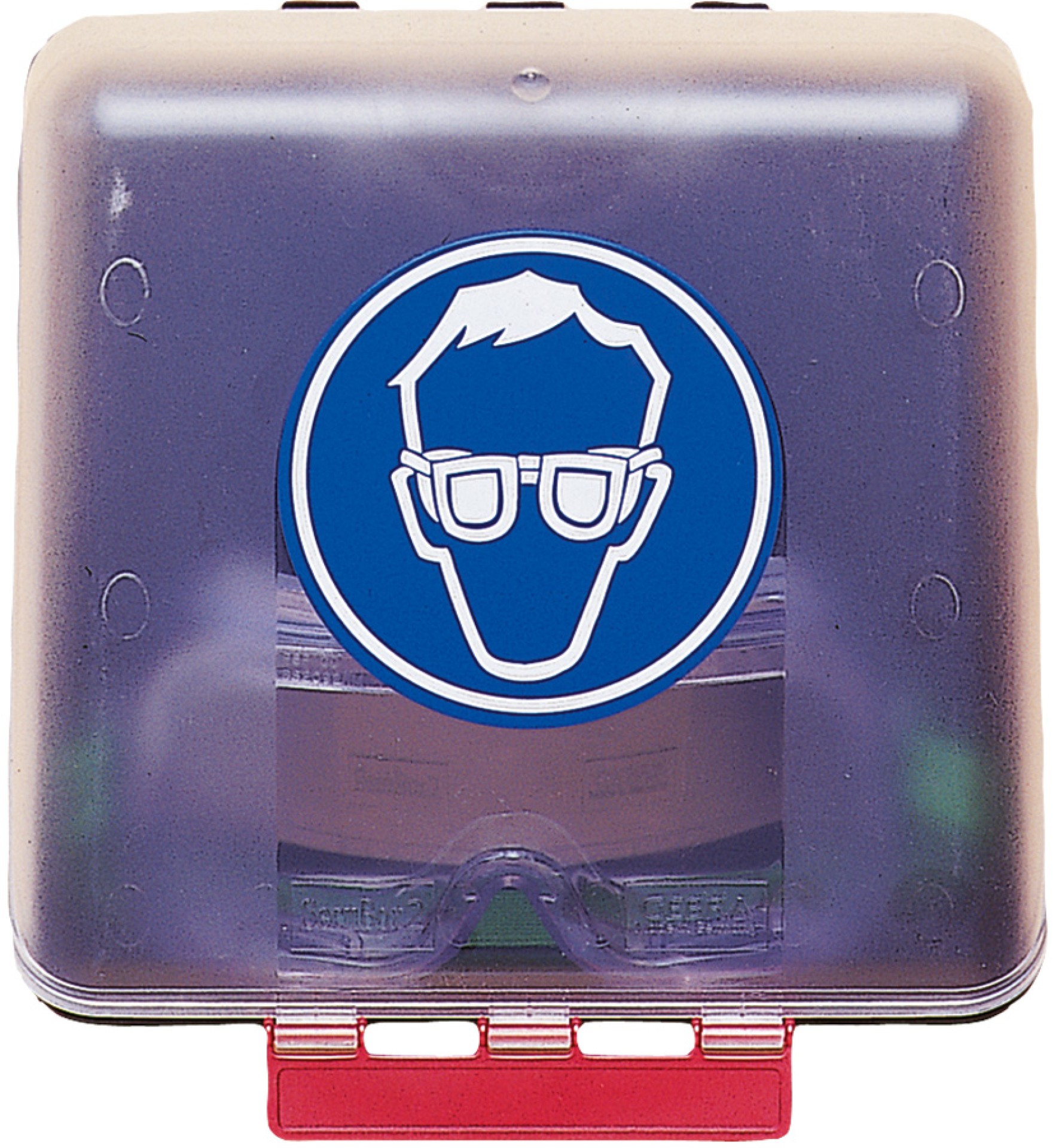 Aufbewahrungsbox GEBRA SECUBOX MIDI mit Schutzbrillen-Symbol