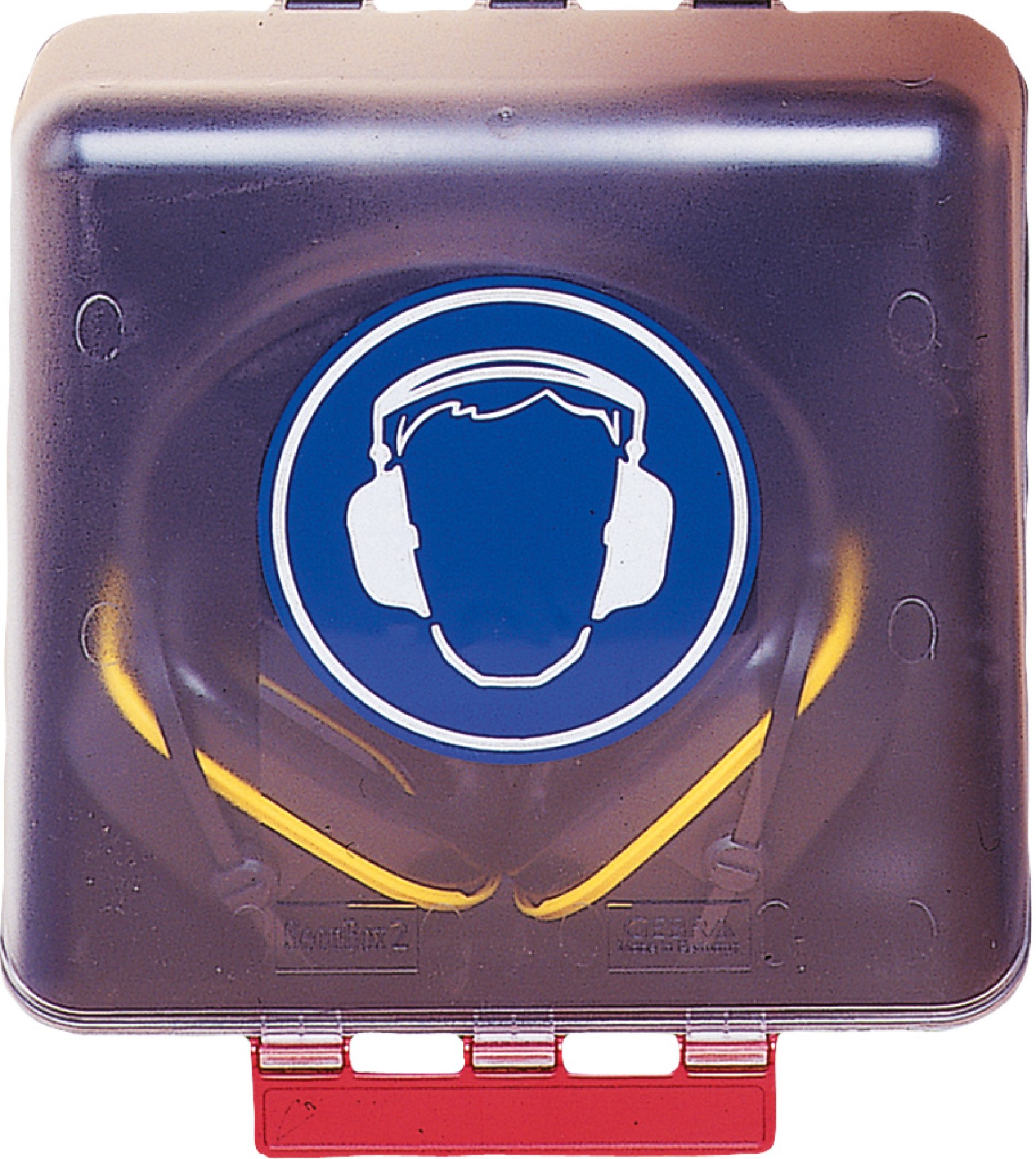 GEBRA Aufbewahrungsbox MIDI mit Gehörschutz-Symbol, staubdicht