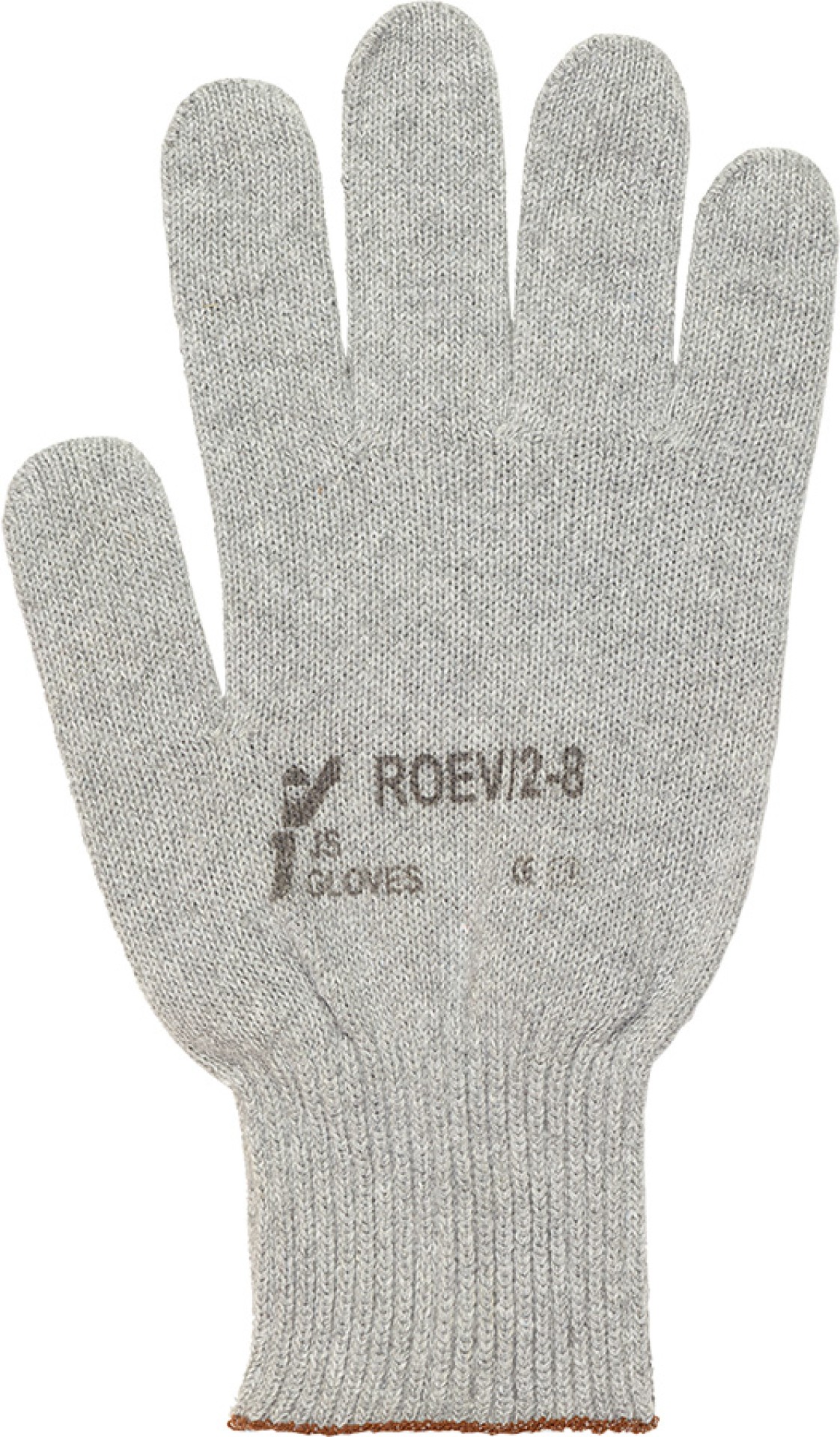 Leichte Strickhandschuhe mit PVC-Noppen, unisex grau