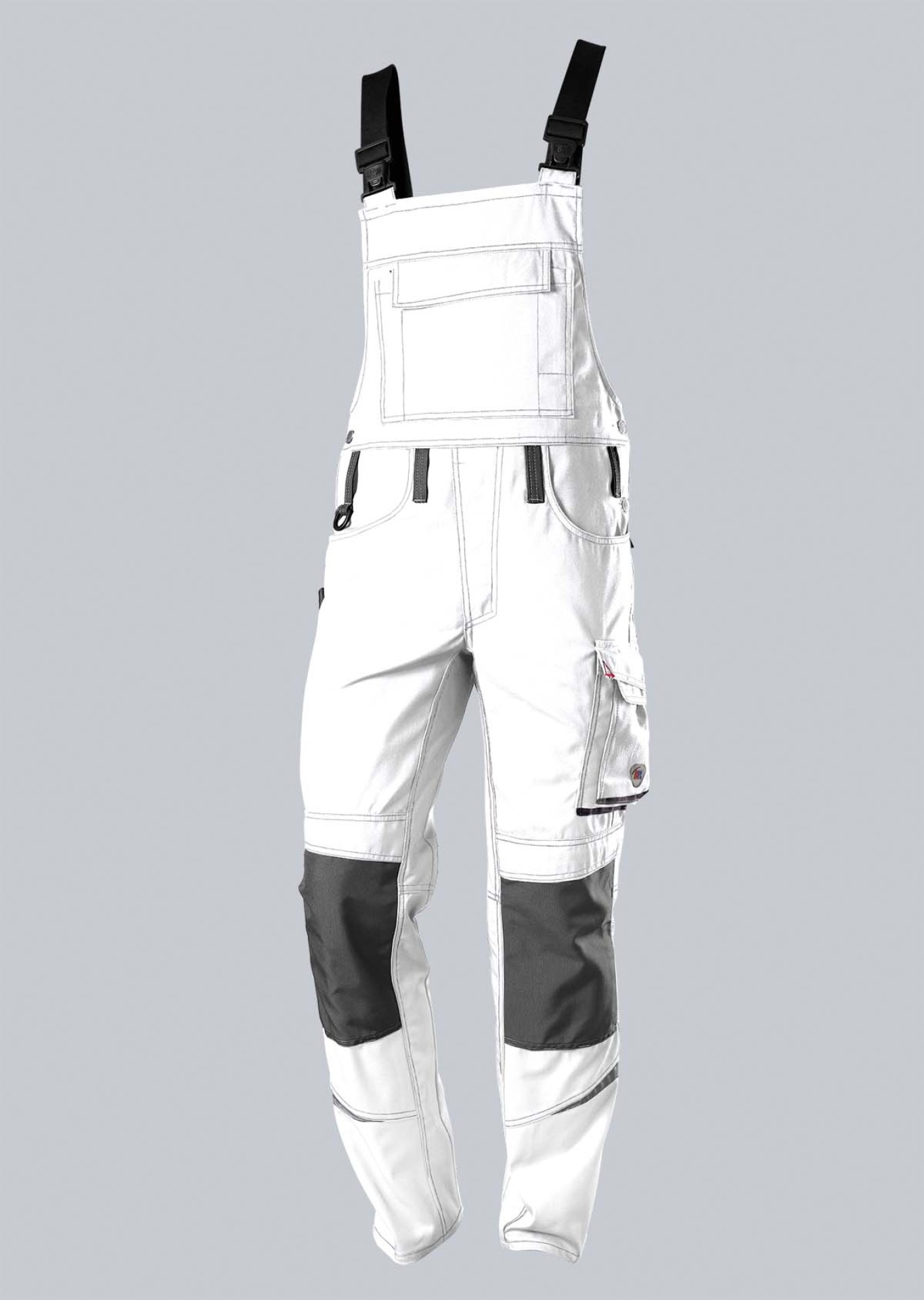BP® Komfort-Latzhose mit Reflexelementen und Kniepolstertaschen