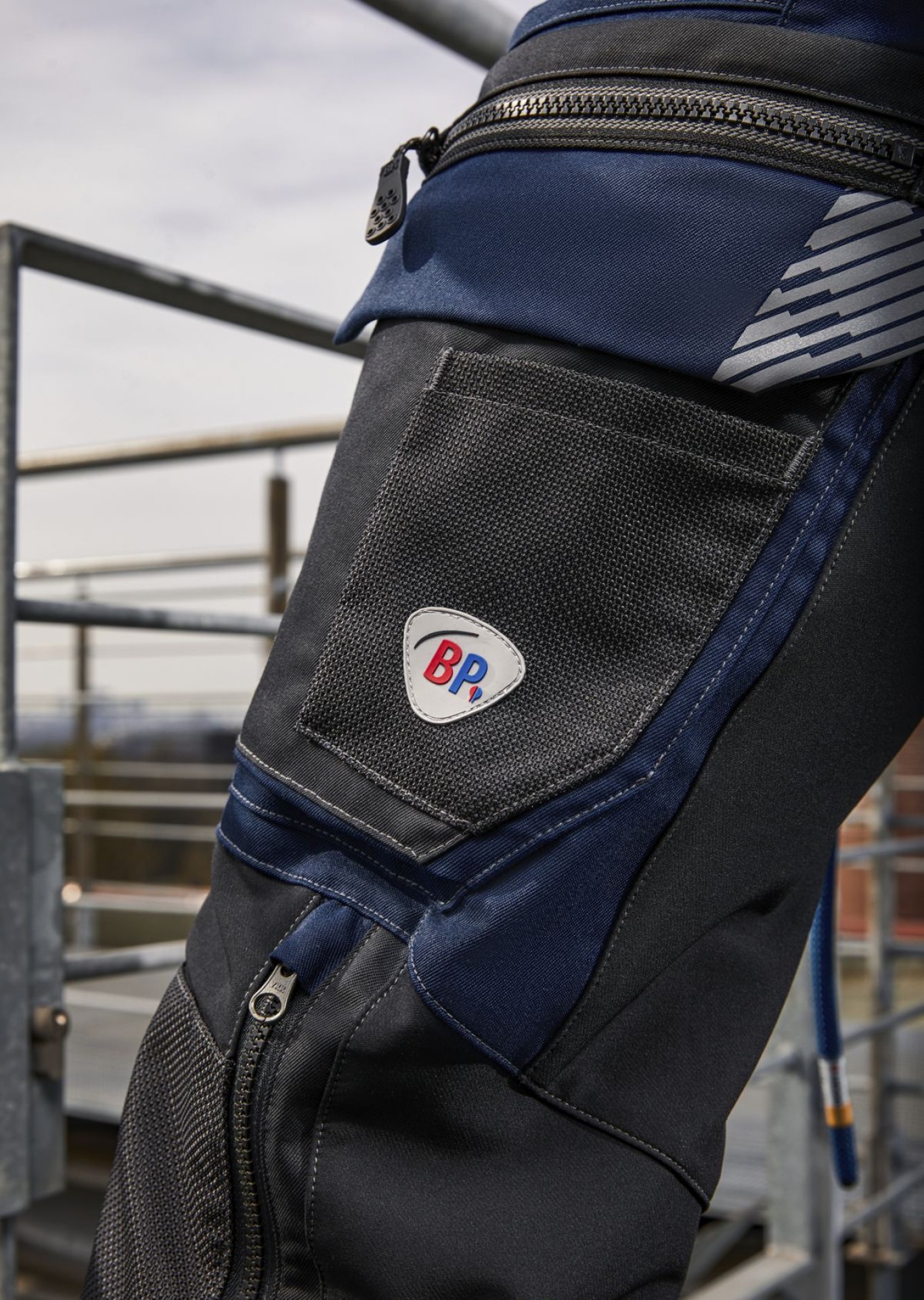 BP® Leichte Hybrid-Arbeitshose mit Kniepolstertaschen