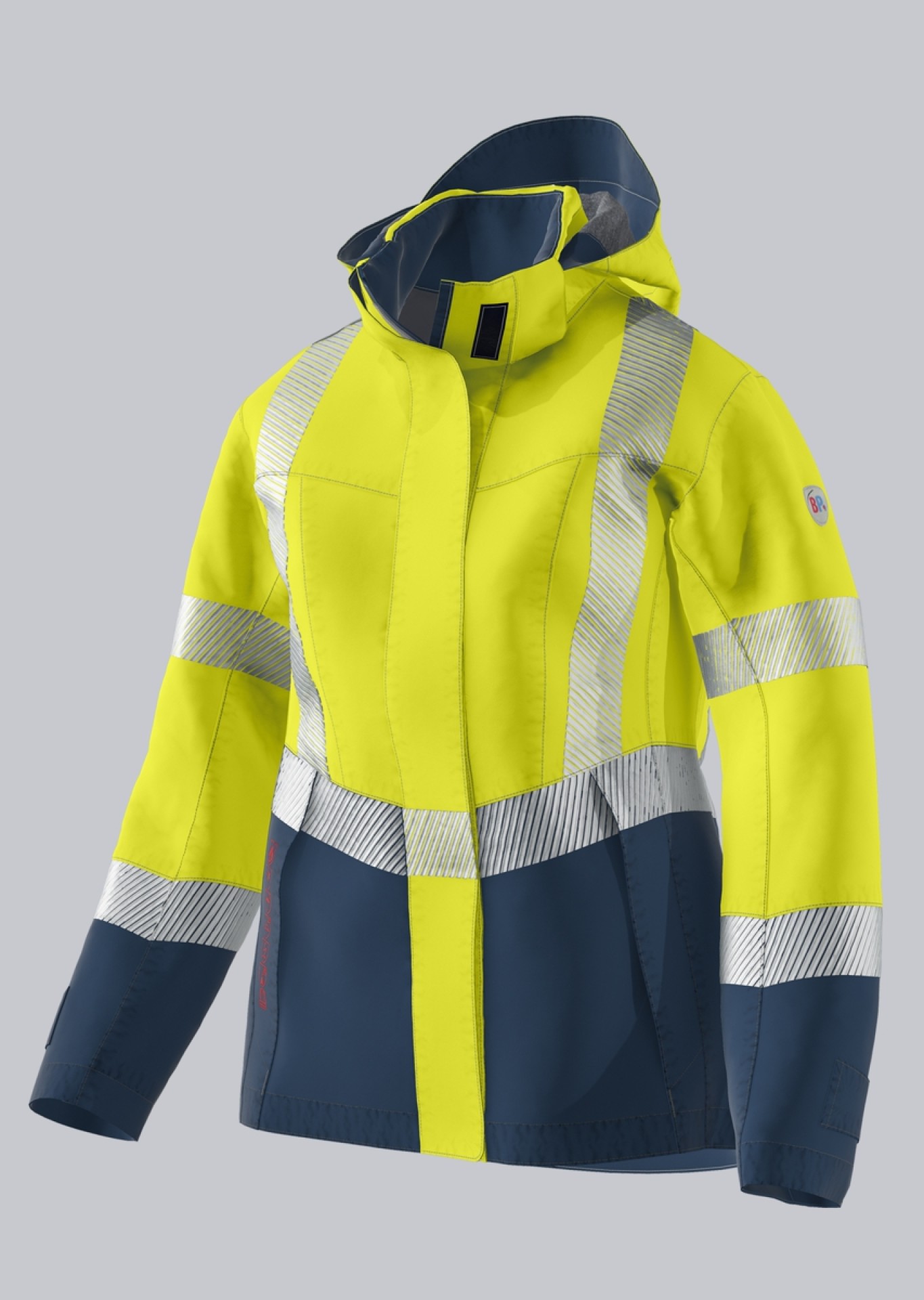 BP® Leichte Warnschutz-Multinorm-Wetterschutzjacke APC2 für Damen