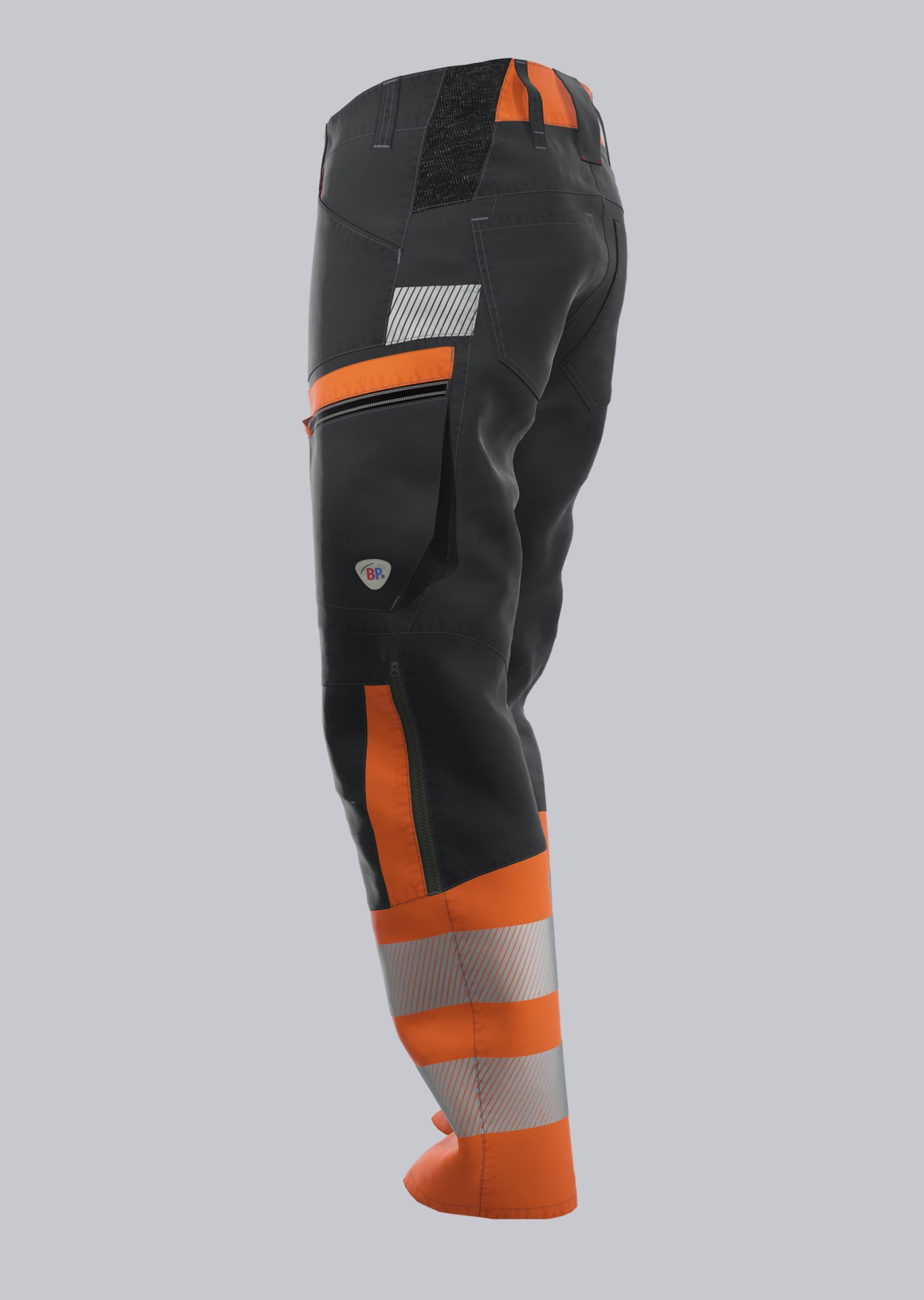 BP® Warnschutz-Hybrid-Hose Klasse 1 mit Knietaschen