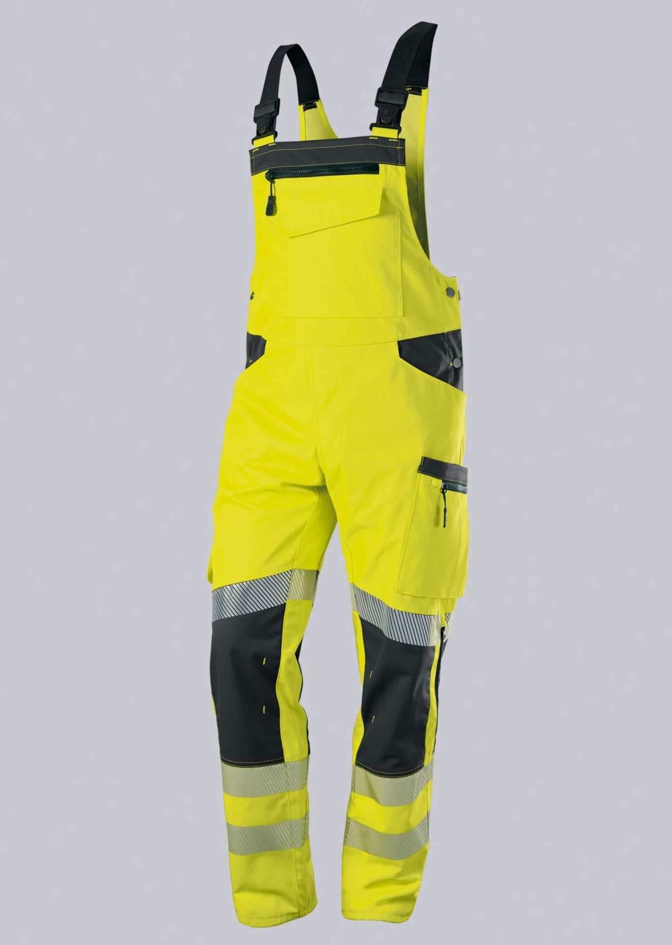 BP® Warnschutz-Stretch-Latzhose mit Knietaschen