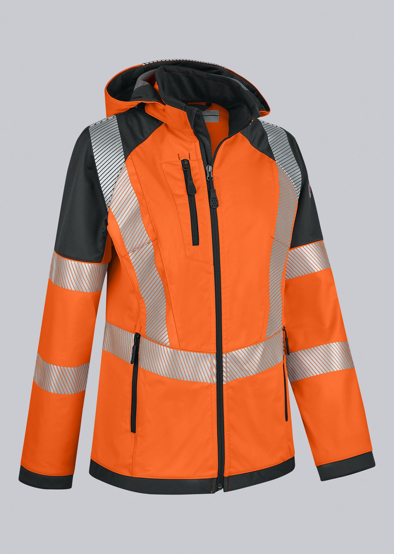 BP® Warnschutz-Stretch-Softshelljacke für Damen