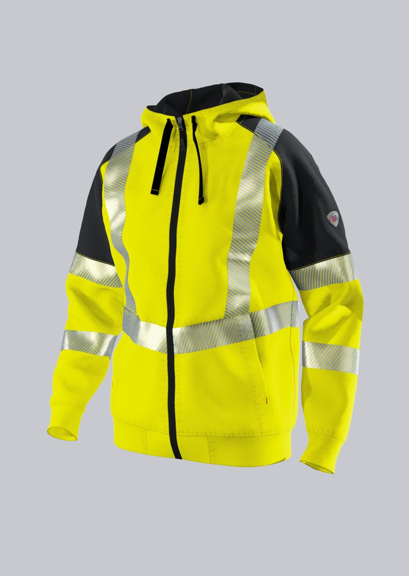 BP® Warnschutz-Sweatjacke mit Kapuze